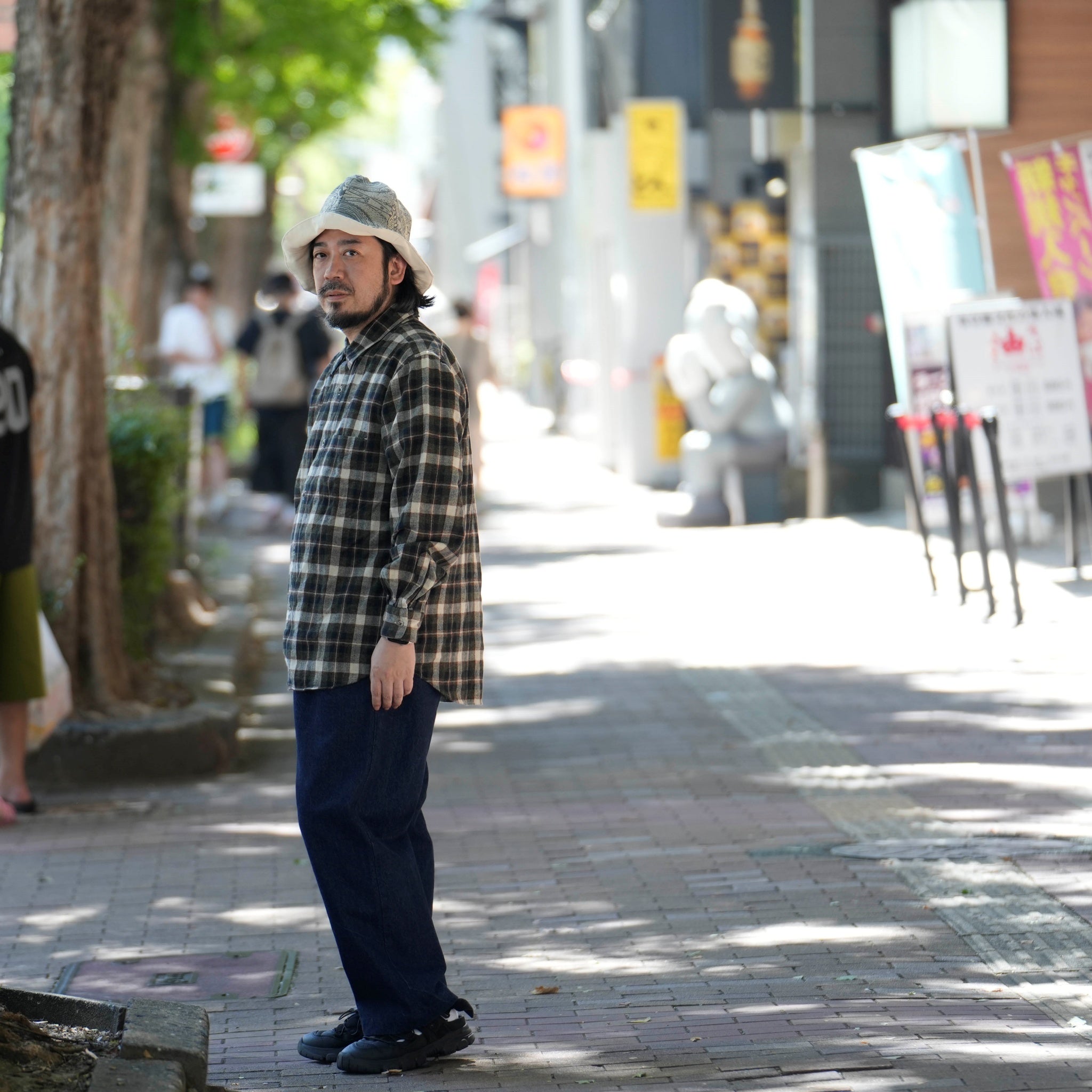 BP-03_INDIGO | BAGS EASY PANTS-STONE BIO DENIM | Color:Indigo【CATTA_カッタ】