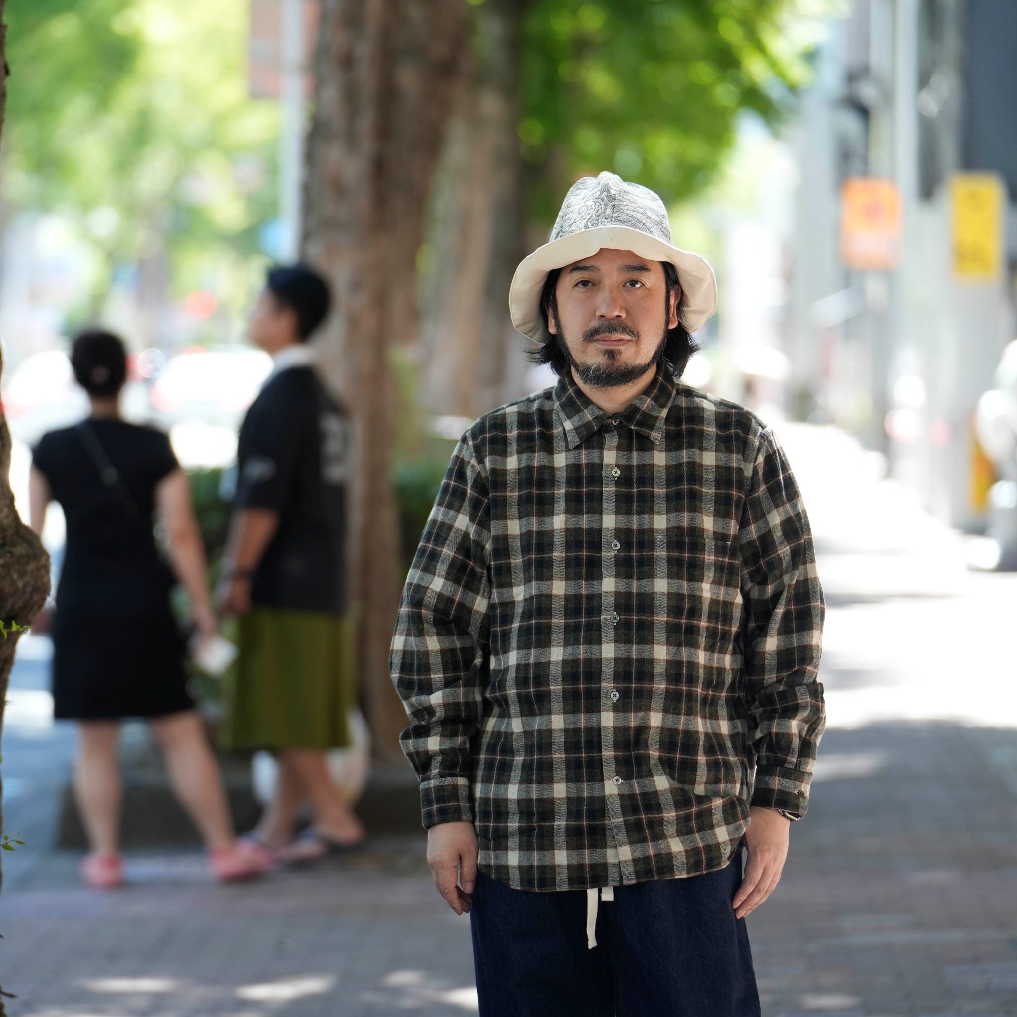 REGULAR COLLAR SHIRT-FLANNEL CHECK – Olive | CATTA SHIRTS