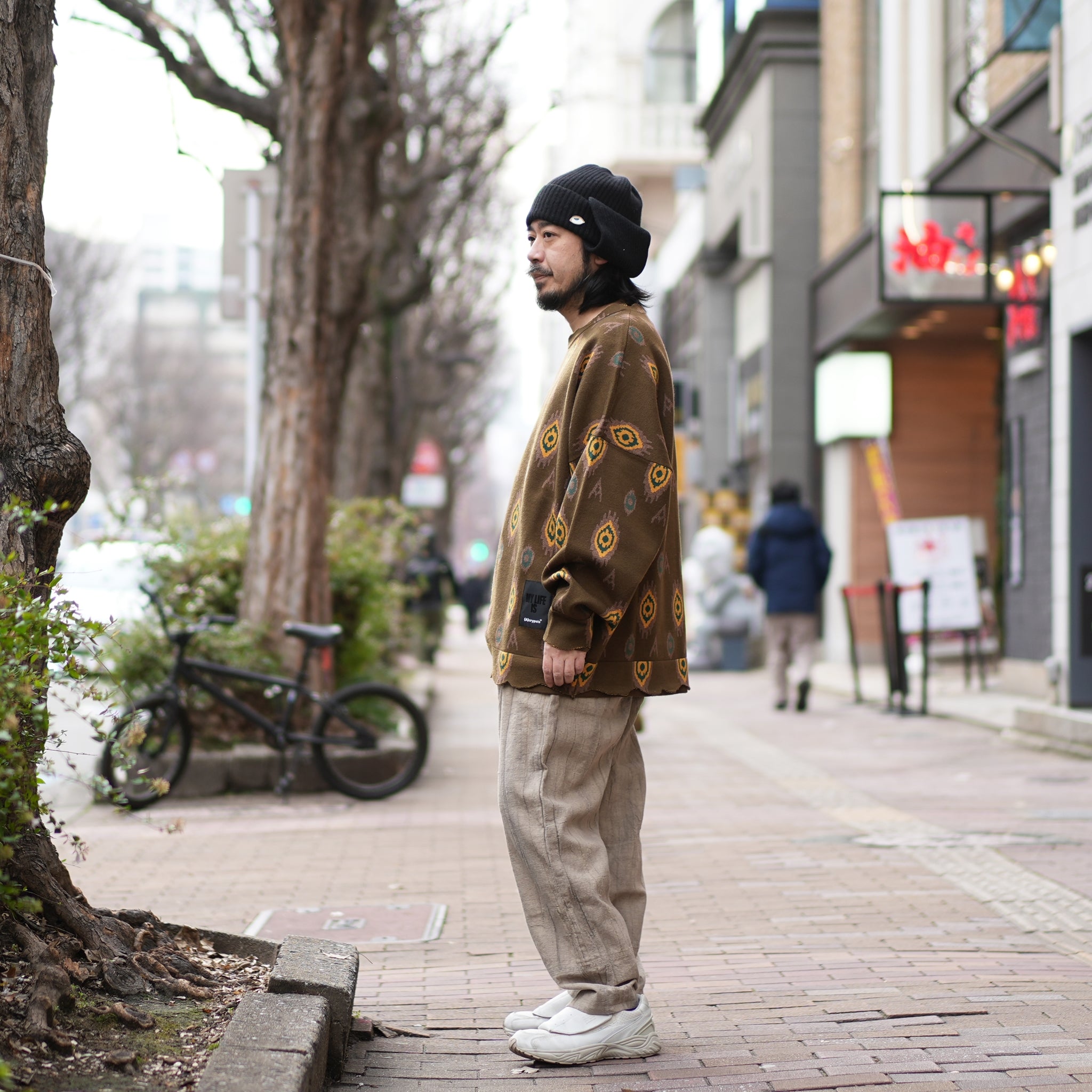 (A)crypsis® 2024 S/S 3D Disruptive Totem Knit Top / Dark Green | Size:Free【(A)CRYPSIS®】【SEIVSON_セイヴソン】【archive】