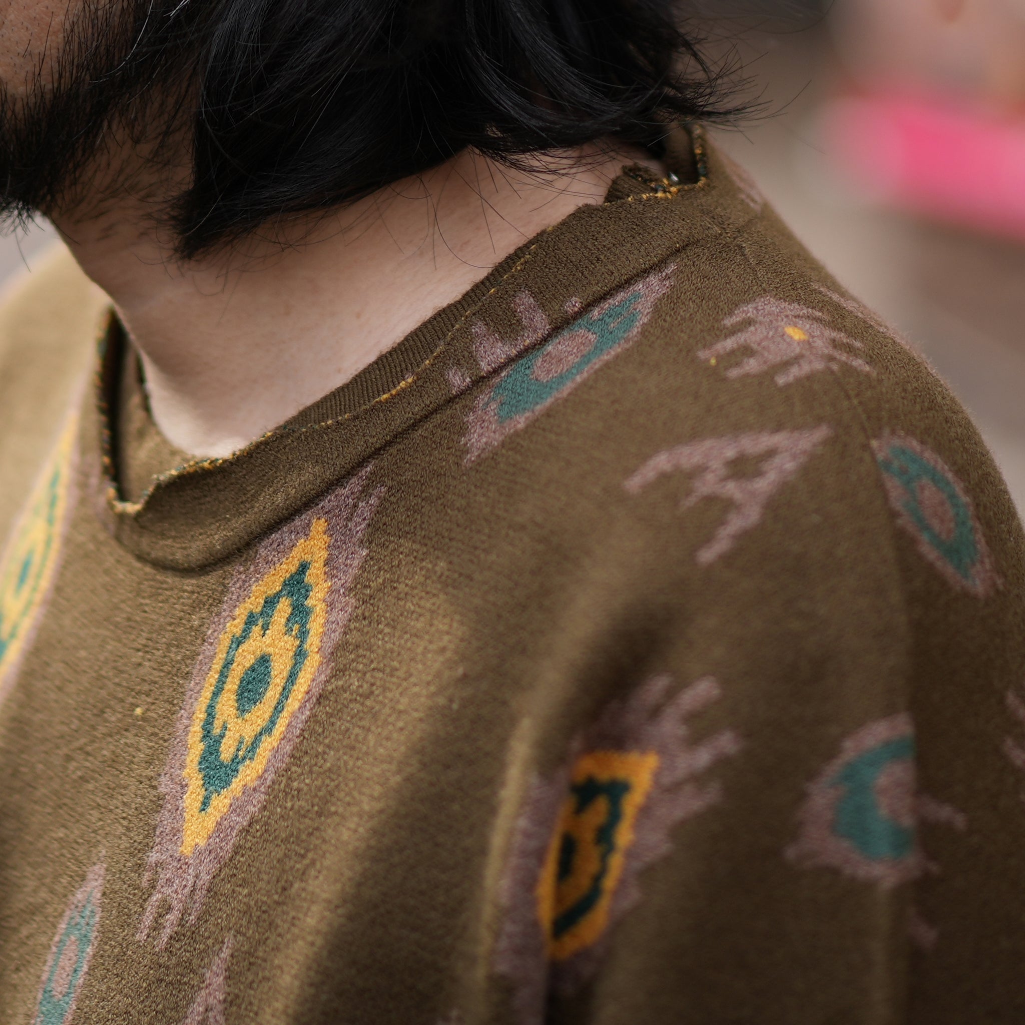 (A)crypsis® 2024 S/S 3D Disruptive Totem Knit Top / Dark Green | Size:Free【(A)CRYPSIS®】【SEIVSON_セイヴソン】【archive】