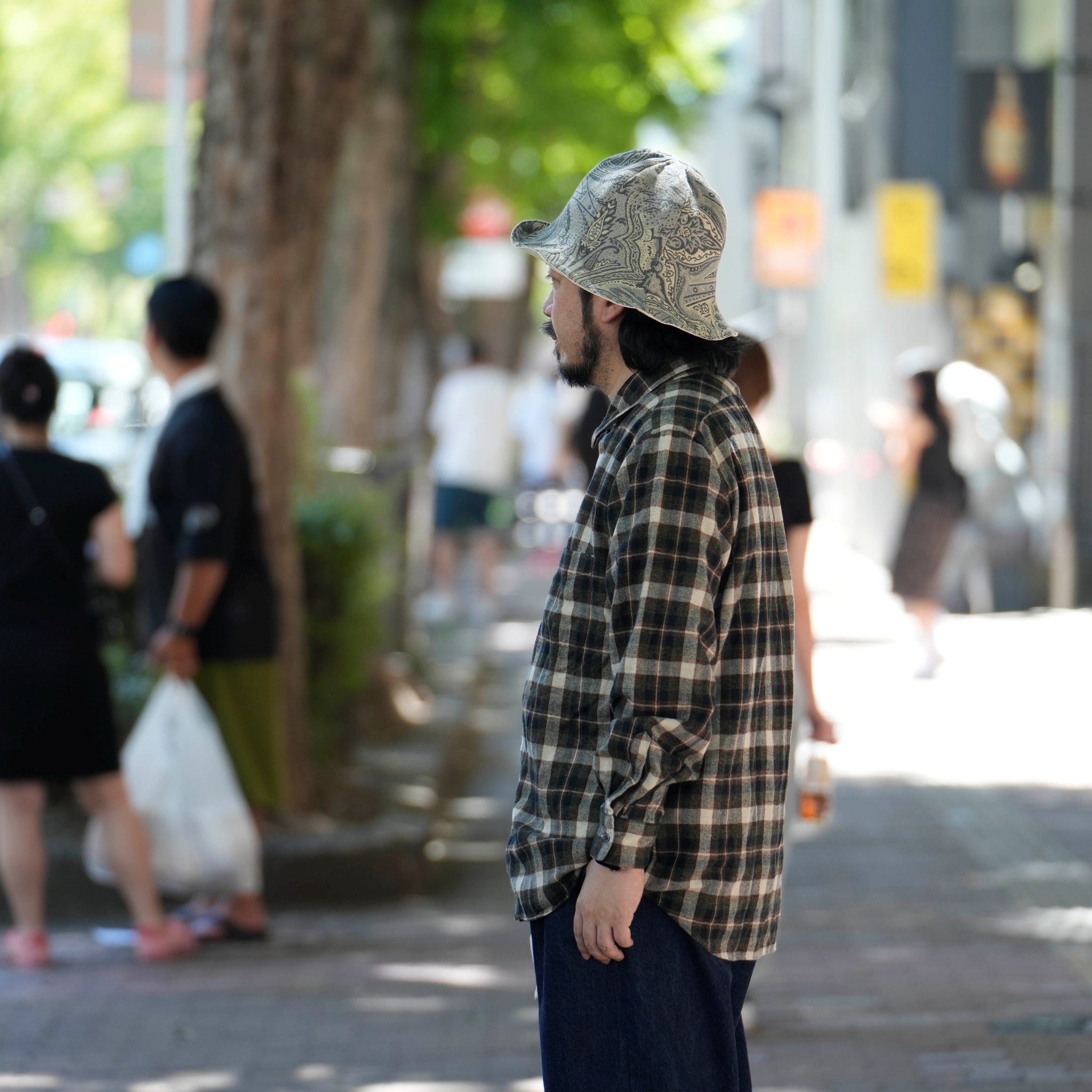 REGULAR COLLAR SHIRT-FLANNEL CHECK – Olive | CATTA SHIRTS