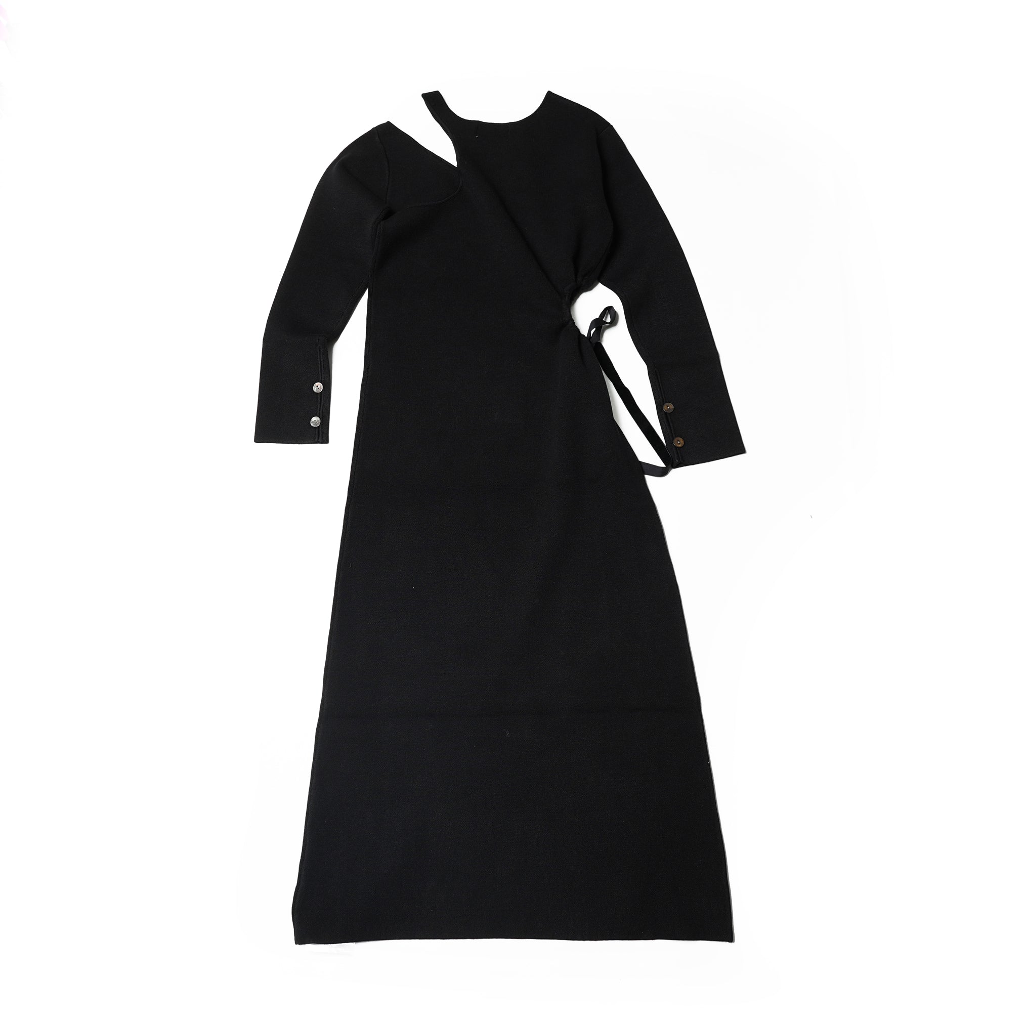 Art Knit Dress | Color:Black / Valencia Orange【AMBERGLEAM_アンバーグリーム】| 1149131218