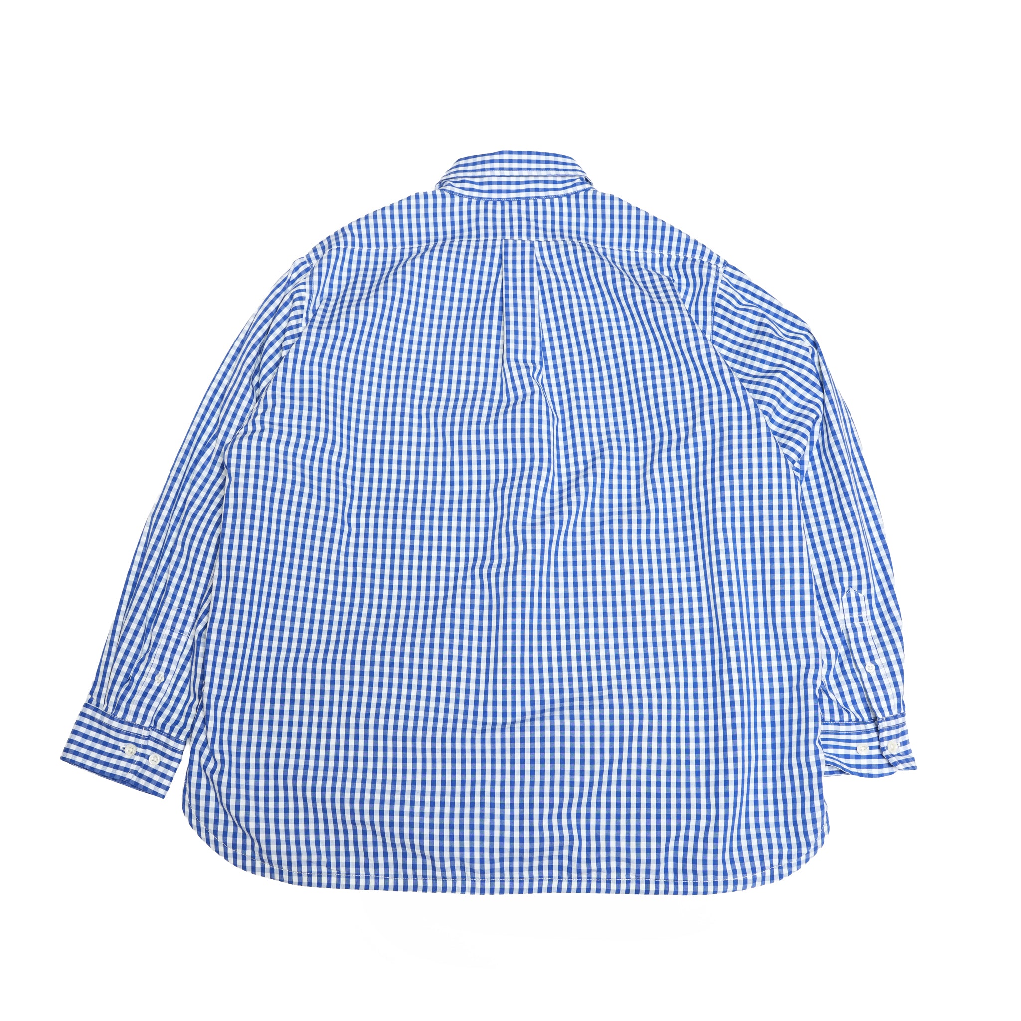 Gingham check B/D shirts with lining / Tim (Blue) | IMPRESTORE