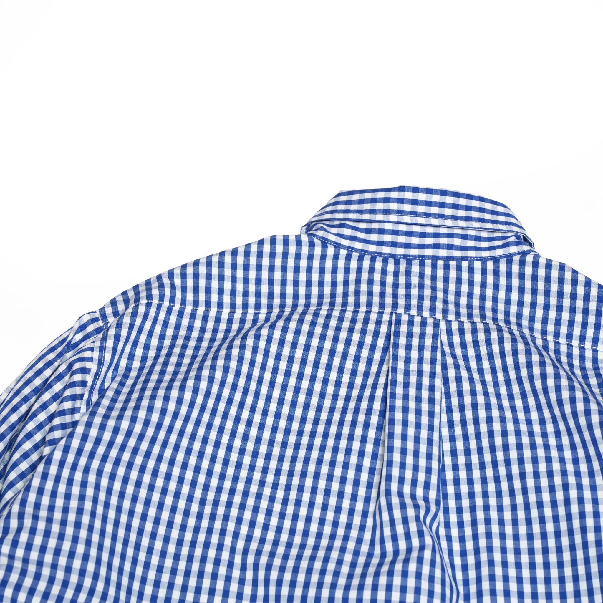 Gingham check B/D shirts with lining / Tim (Blue) | IMPRESTORE