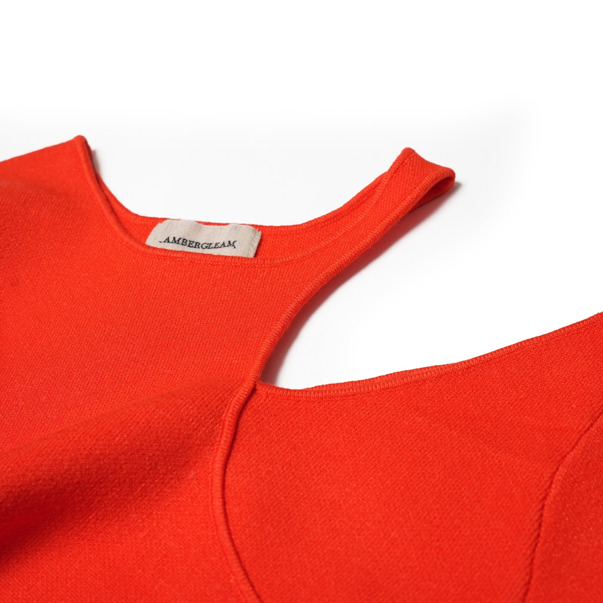 Art Knit Dress | Color:Black / Valencia Orange【AMBERGLEAM_アンバーグリーム】| 1149131218