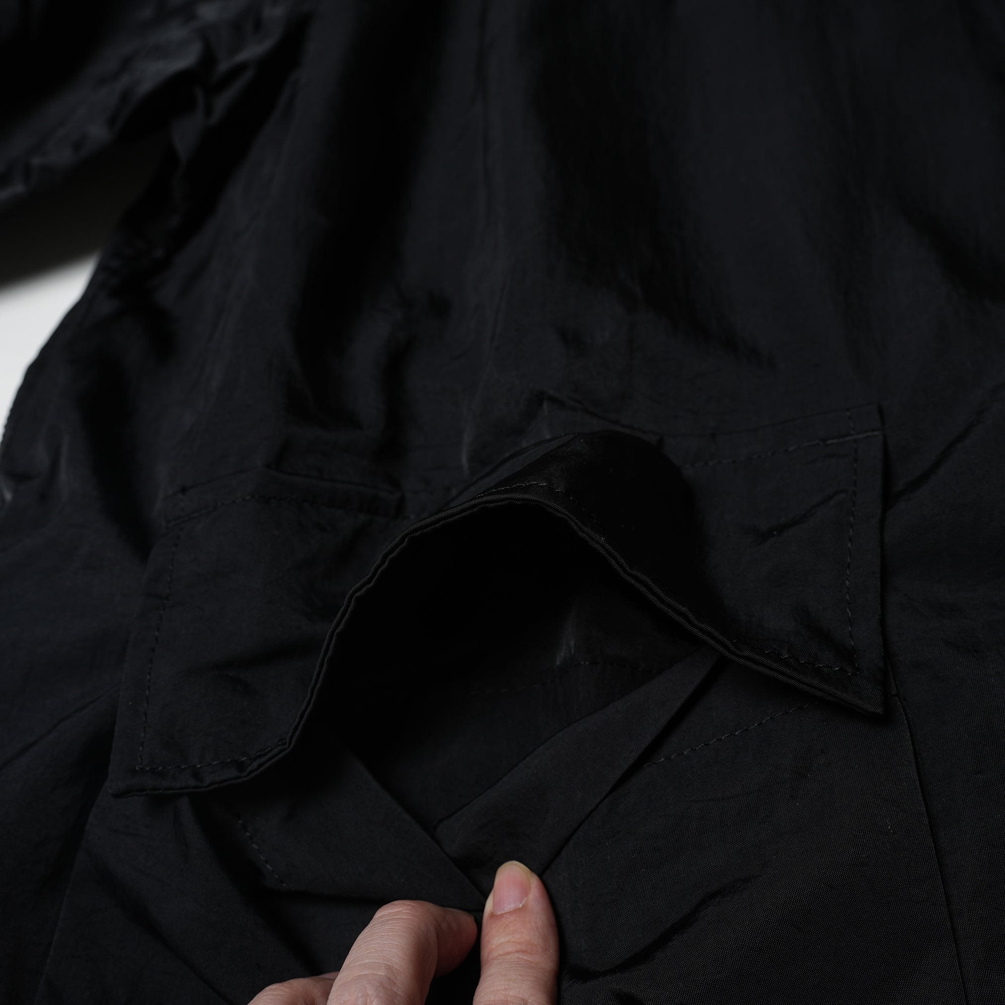 Traveling Nylon Coat – Black | VARDE77