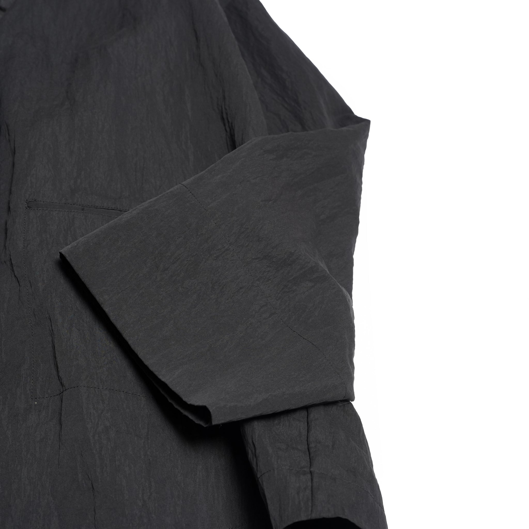 ノーカラーシャツブルゾン – Black | ANGELINA