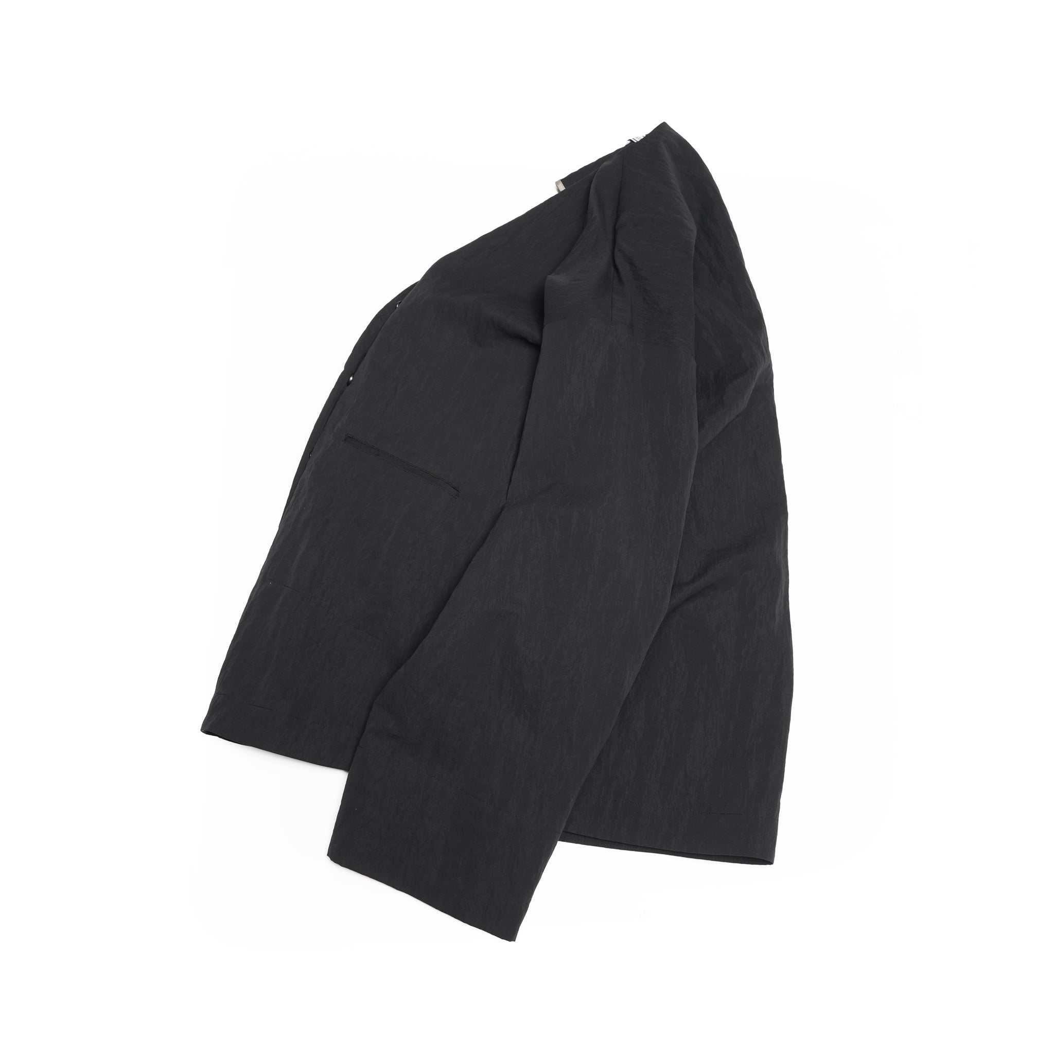 ノーカラーシャツブルゾン – Black | ANGELINA