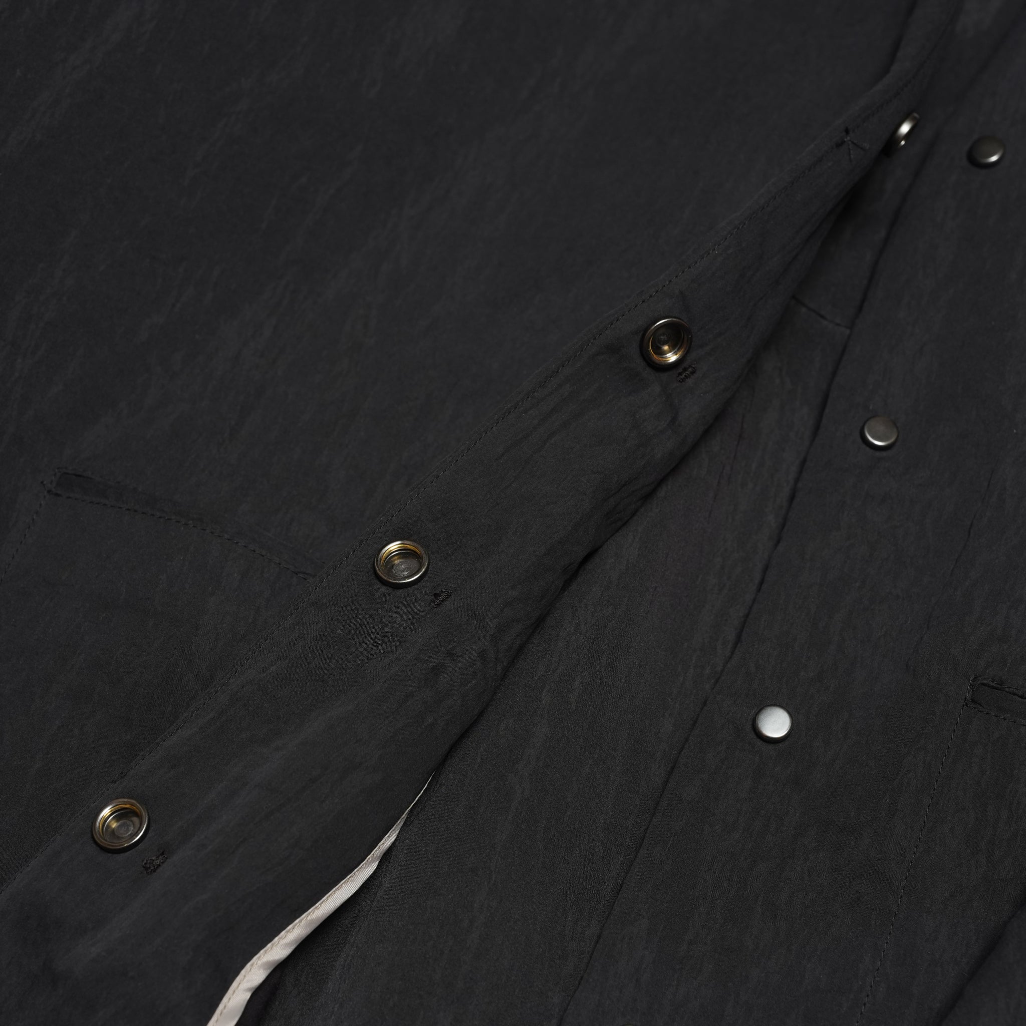 ノーカラーシャツブルゾン – Black | ANGELINA