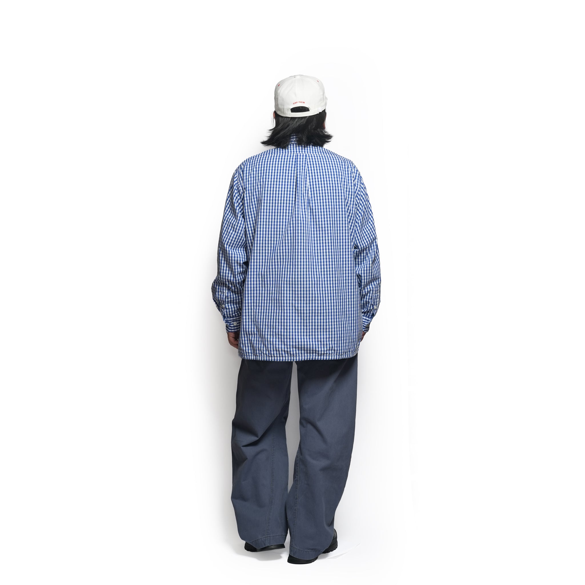 Tim_gingham check B/D shirts with lining | Color_Blue | No_CZ-ImSt-389_Blue【IMPRESTORE_インプレストア】