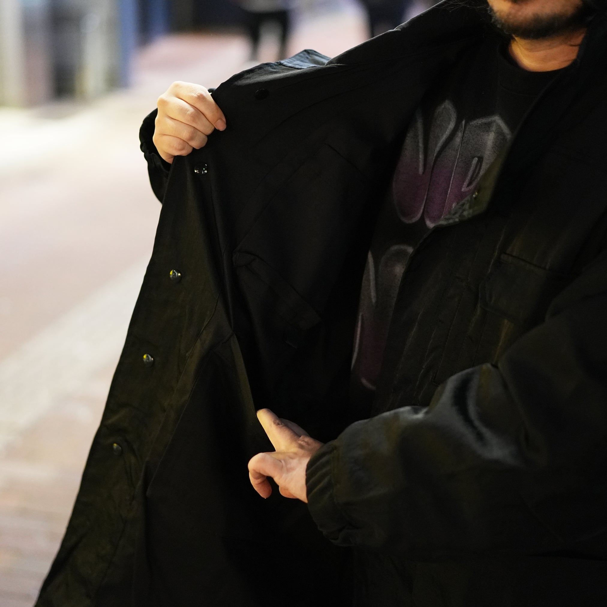 Traveling Nylon Coat – Black | VARDE77