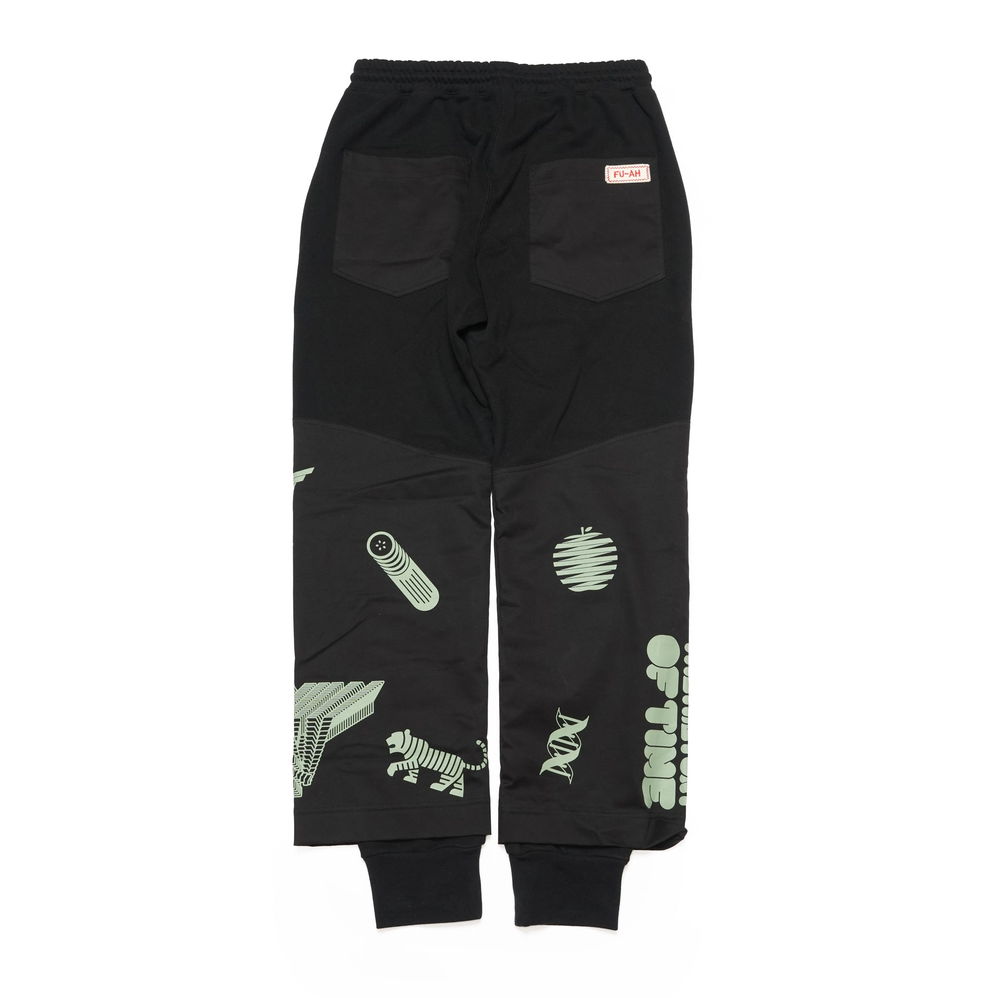 Print Sweat Pants – Black | FU-AH