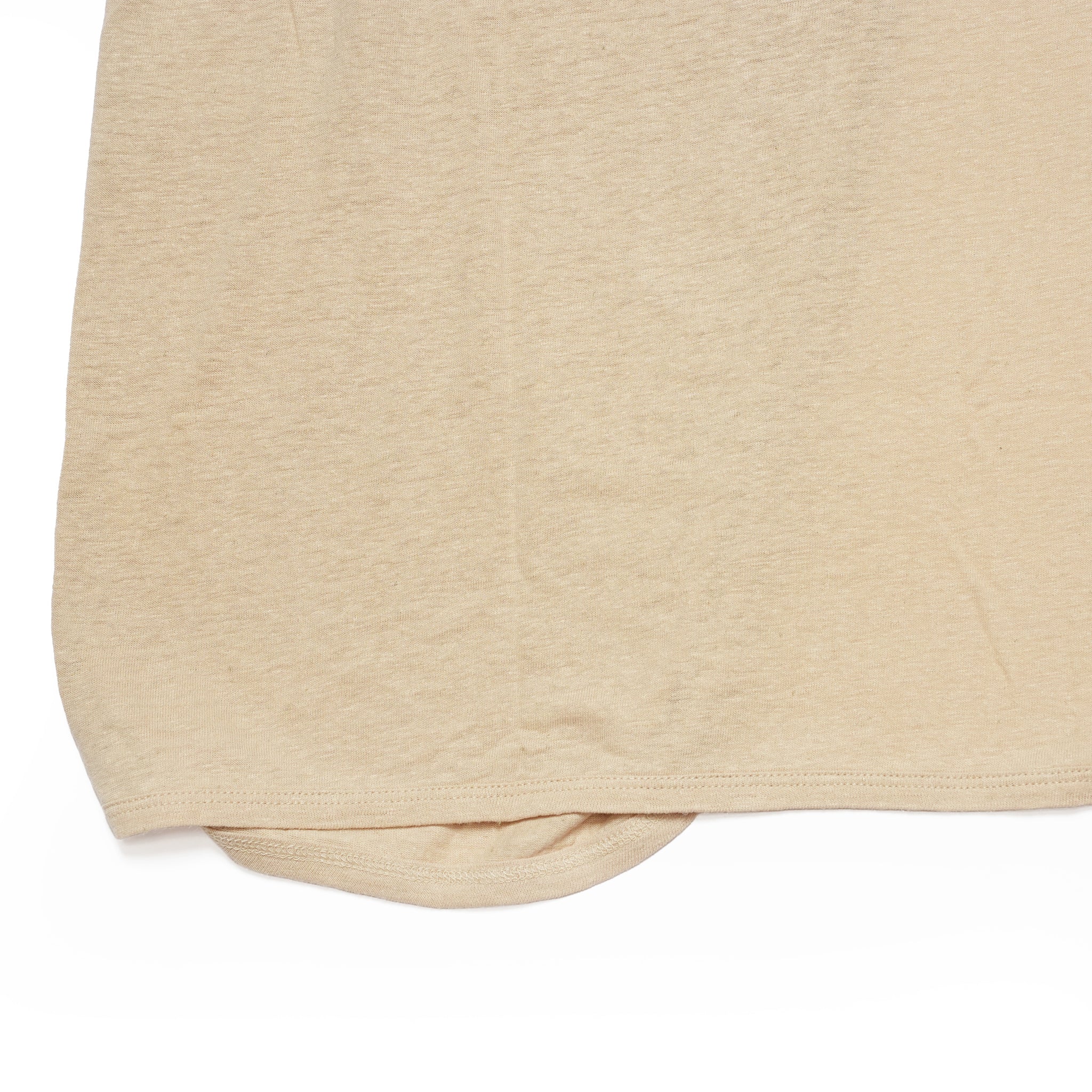 Linen Jersey Inner Layered Front Slit Tank Top <#ivory> | 〼〼 MASU MASU