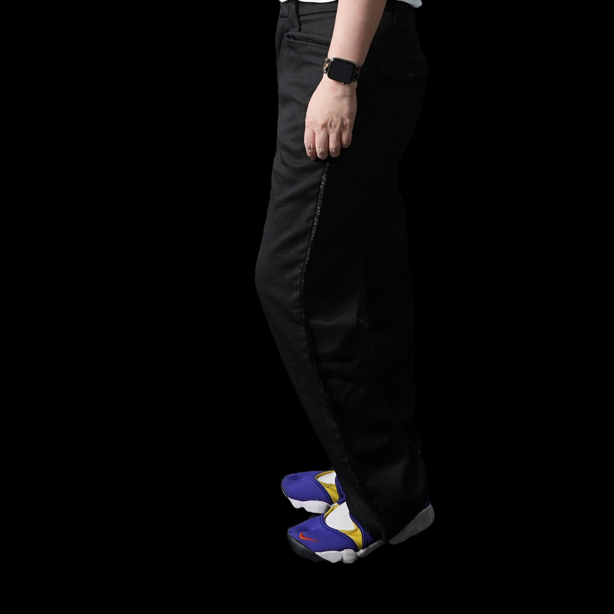 Cory Fray Trousers – Black | SISTER JANE