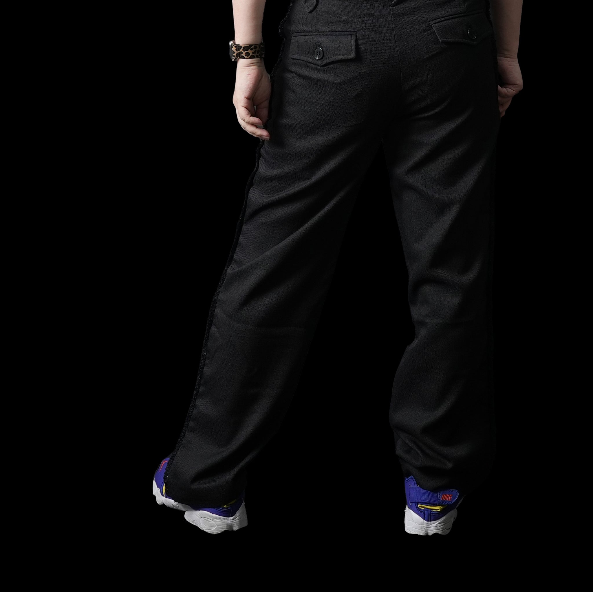 Cory Fray Trousers – Black | SISTER JANE
