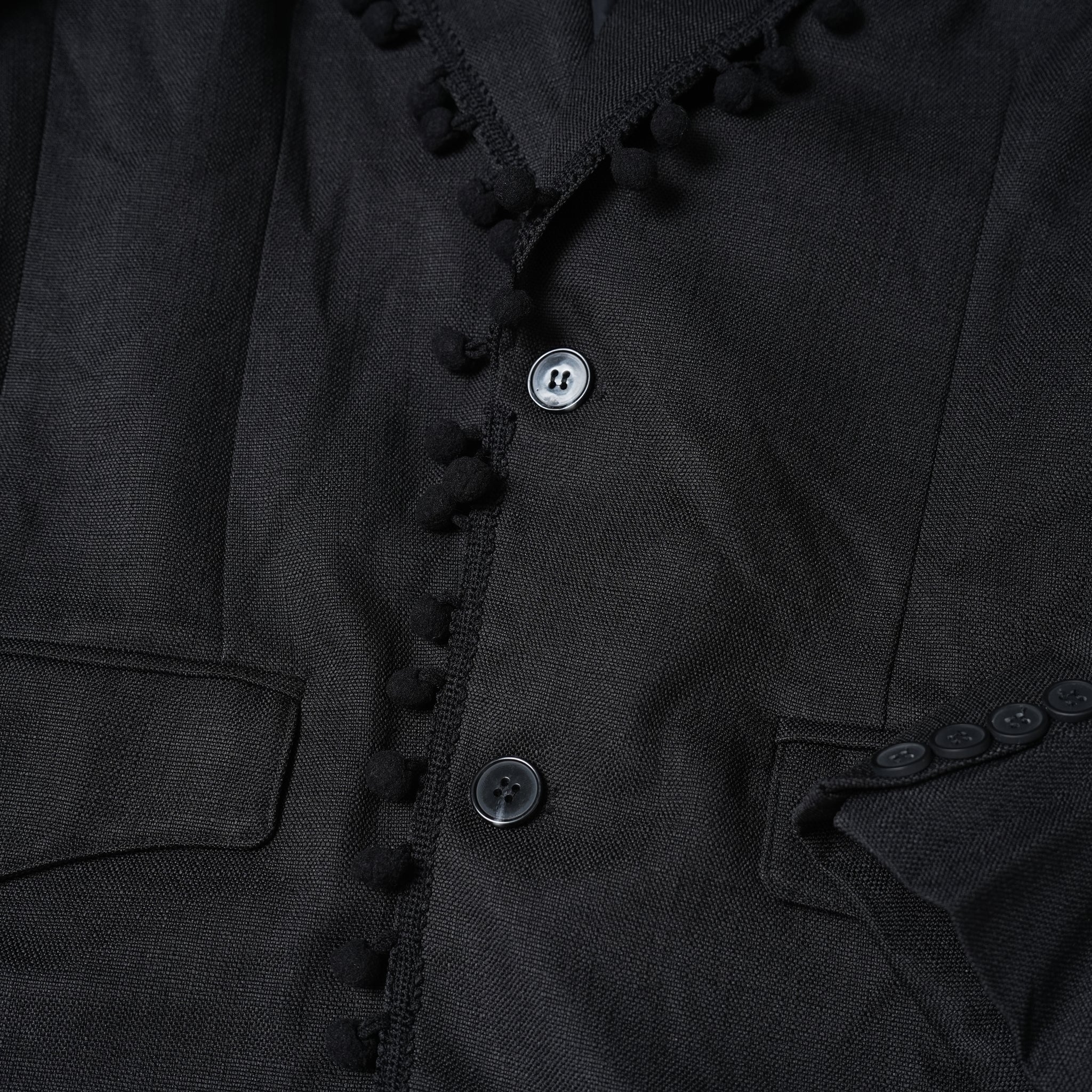 No:28SM00JKM023BLK | Name:Cory Pom Pom Blazer | Color:Black【SISTER JANE_シスタージェーン】