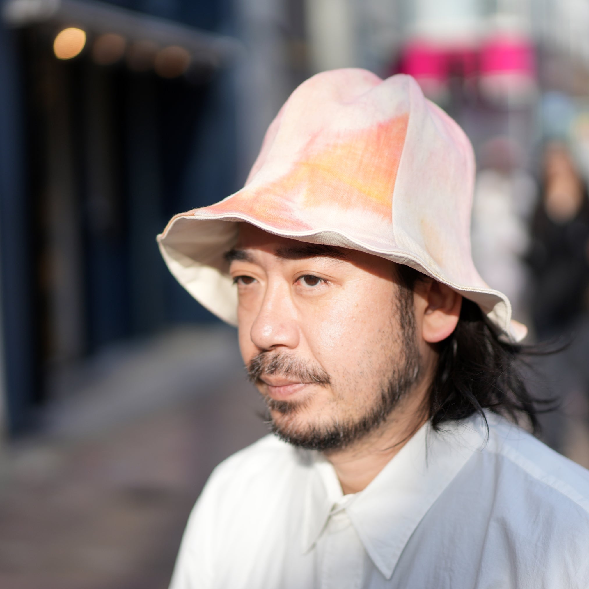 M31900-3 | HAT | Color:Cone Natural Tie Dye Bull Denim【MONITALY_モニタリー】