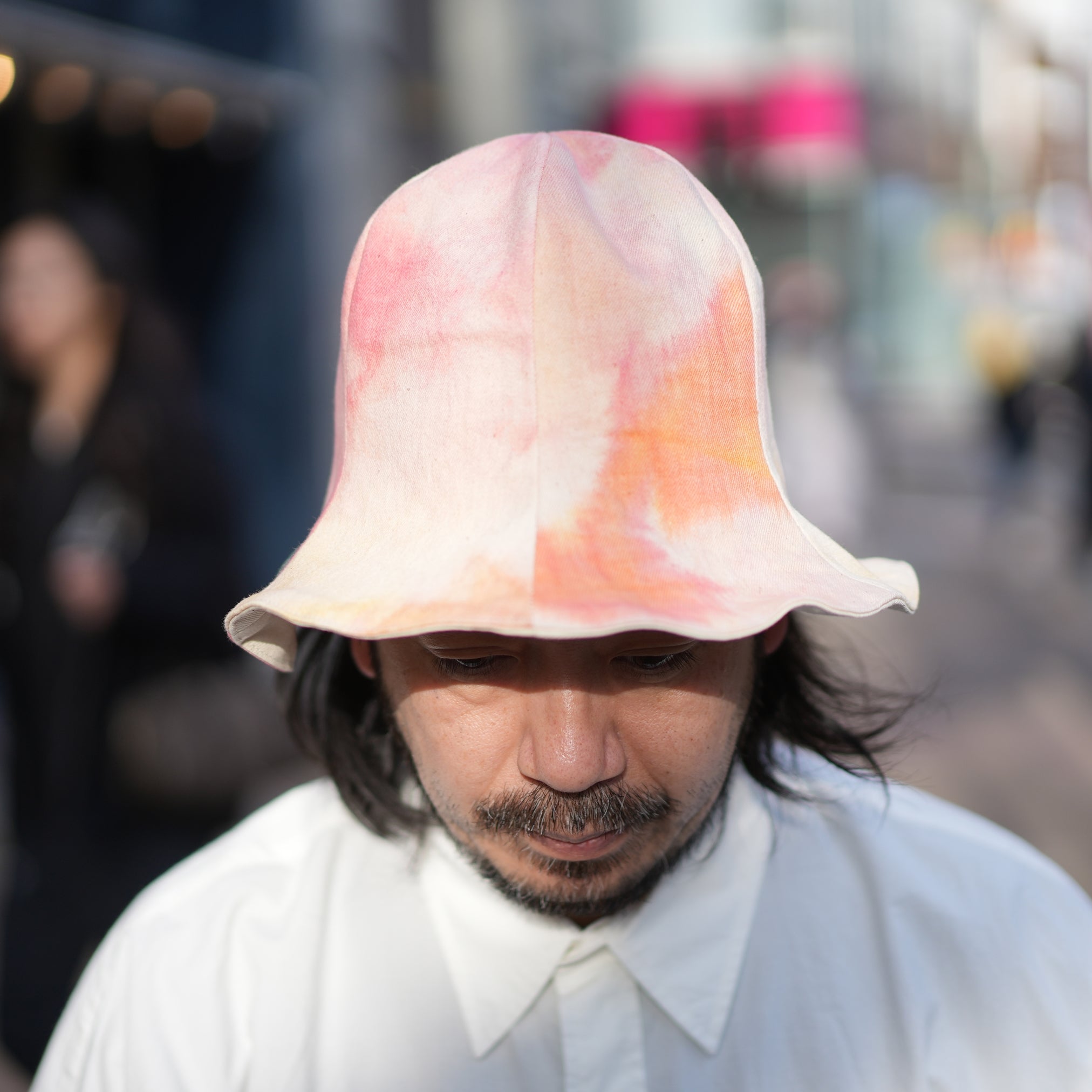 M31900-3 | HAT | Color:Cone Natural Tie Dye Bull Denim【MONITALY_モニタリー】