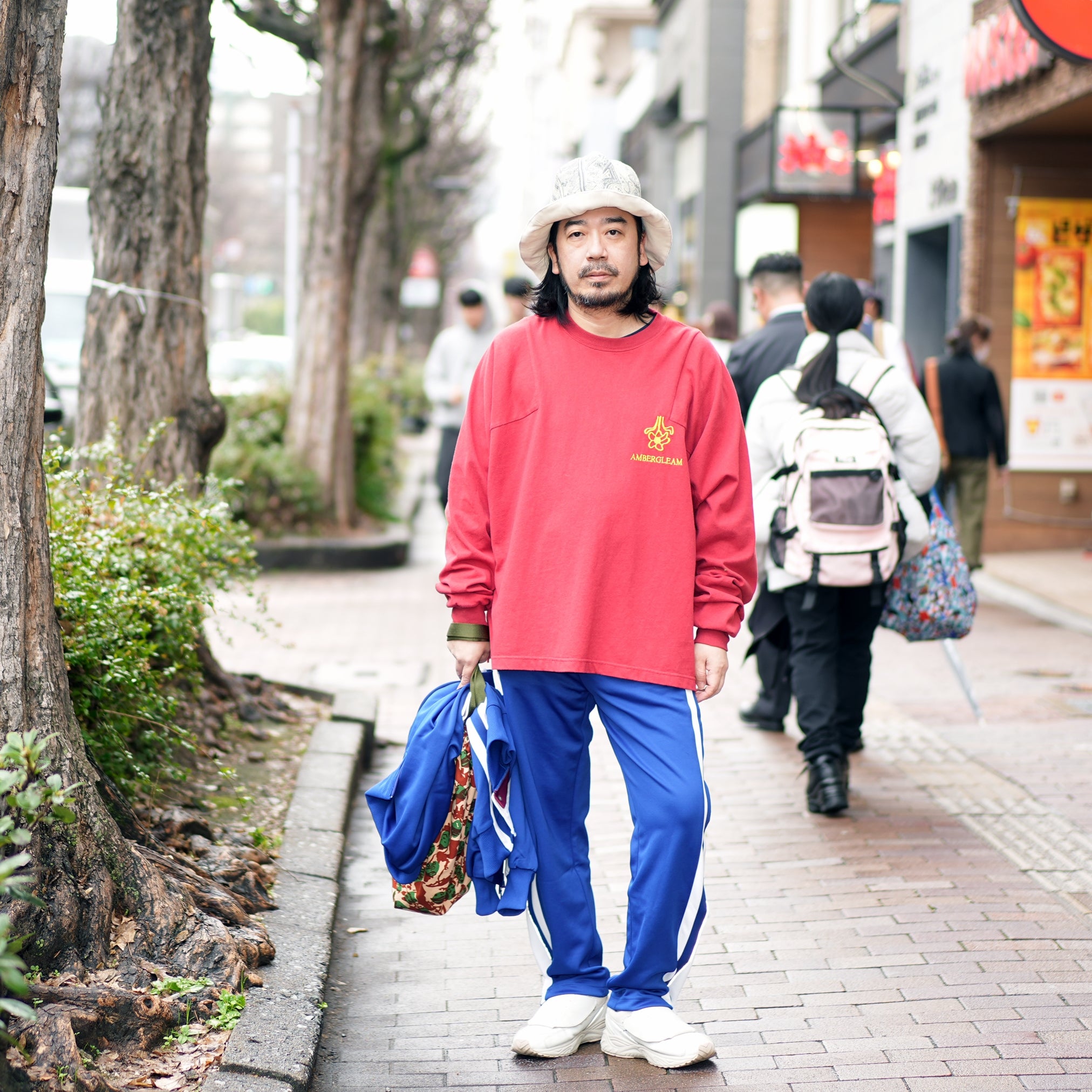 Warren | Basket Jersey Pants – Blue/maroon | IMPRESTORE