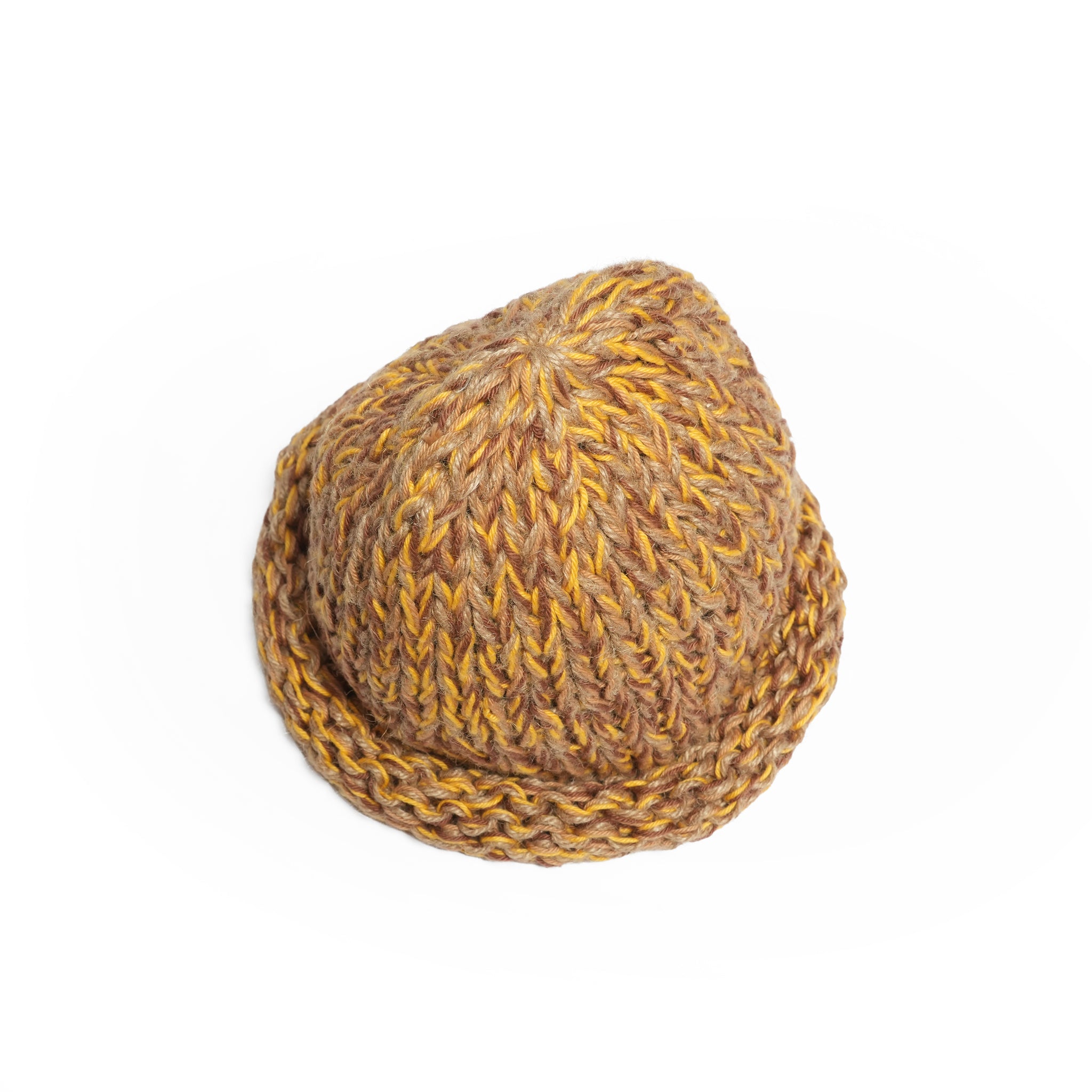 Roll Knit Cap | Color_Beige | No_IA-26-139_Beige【INDIETRO ASSOCIATION_インディエトロアソシエーション】