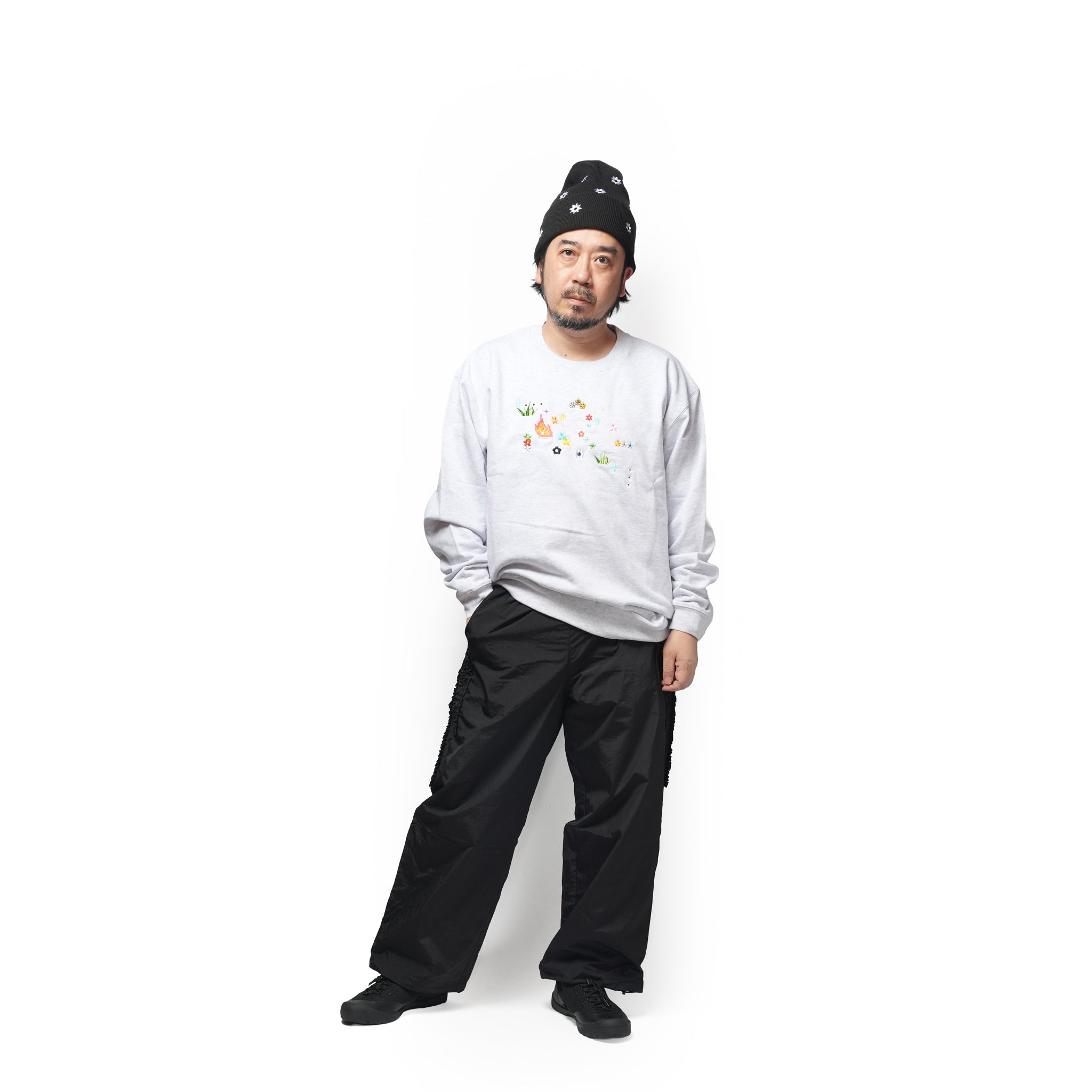 Nylon Ruffle pants – Black | NICK GEAR | 入荷予定アイテム