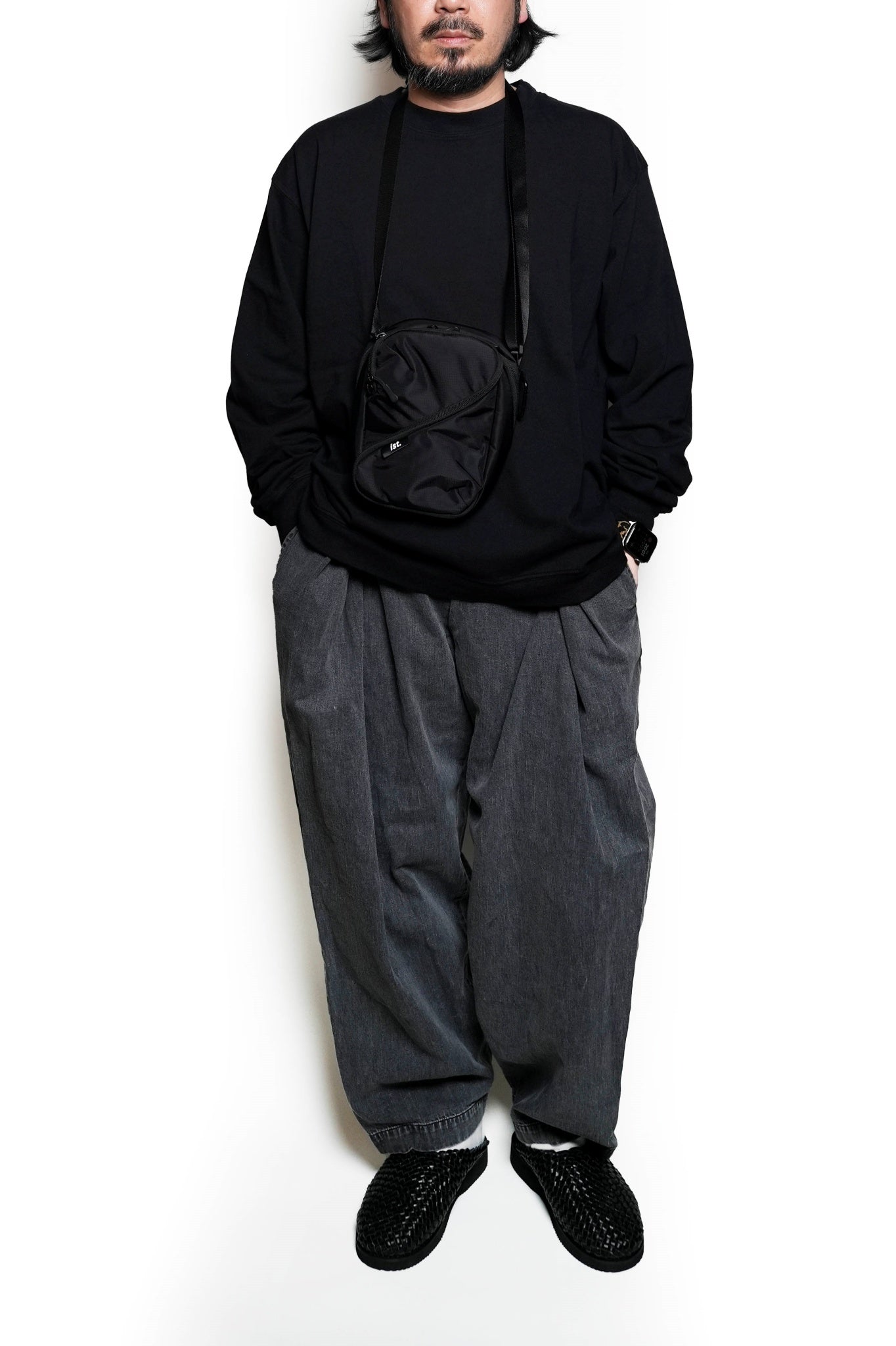 RELAX FIT №11 NPID denim Beachslacks Color:ストーンウォッシュブラック【RELAX FIT_リラックスフィット】