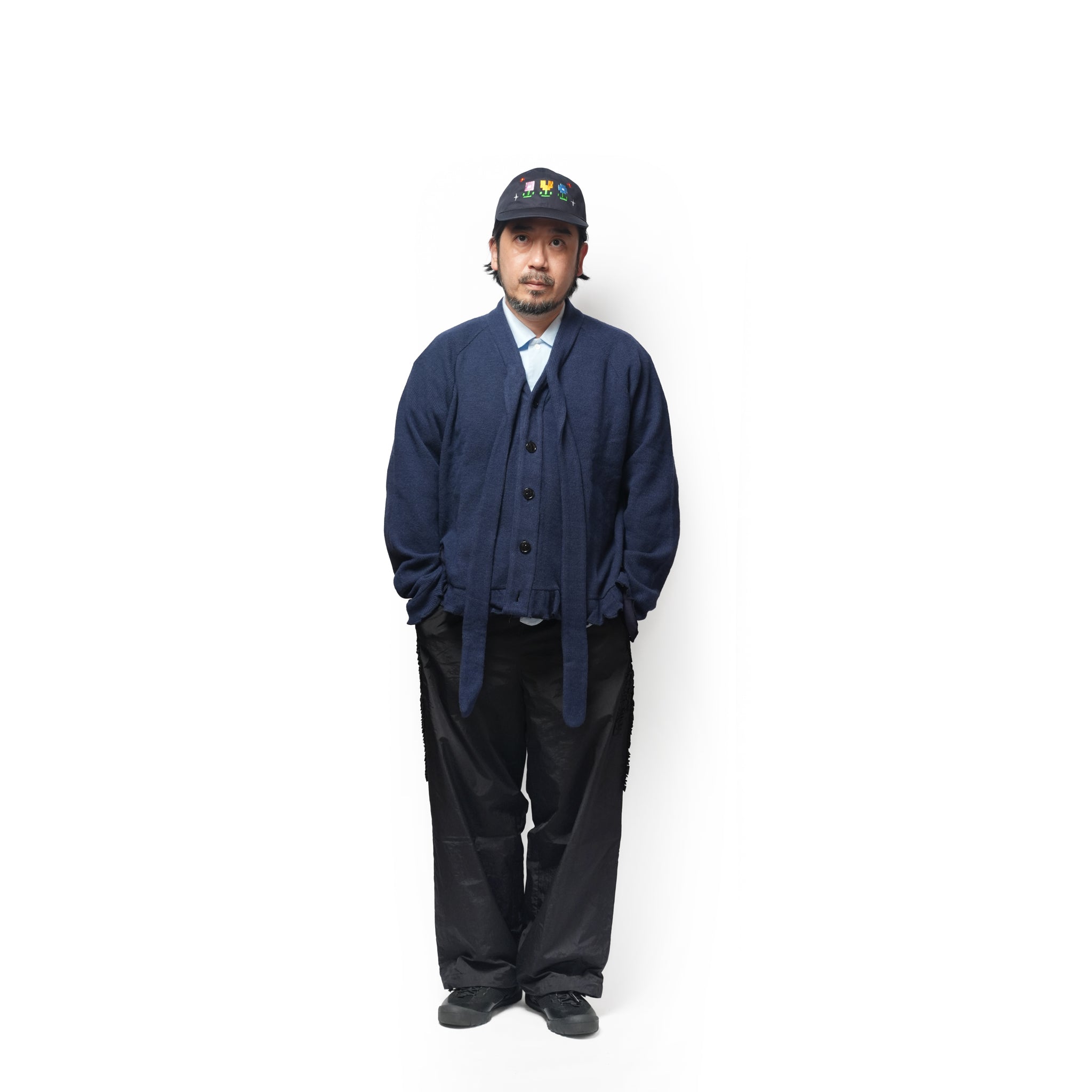 Bow tie cardigan – Navy | NICK GEAR | 入荷予定アイテム