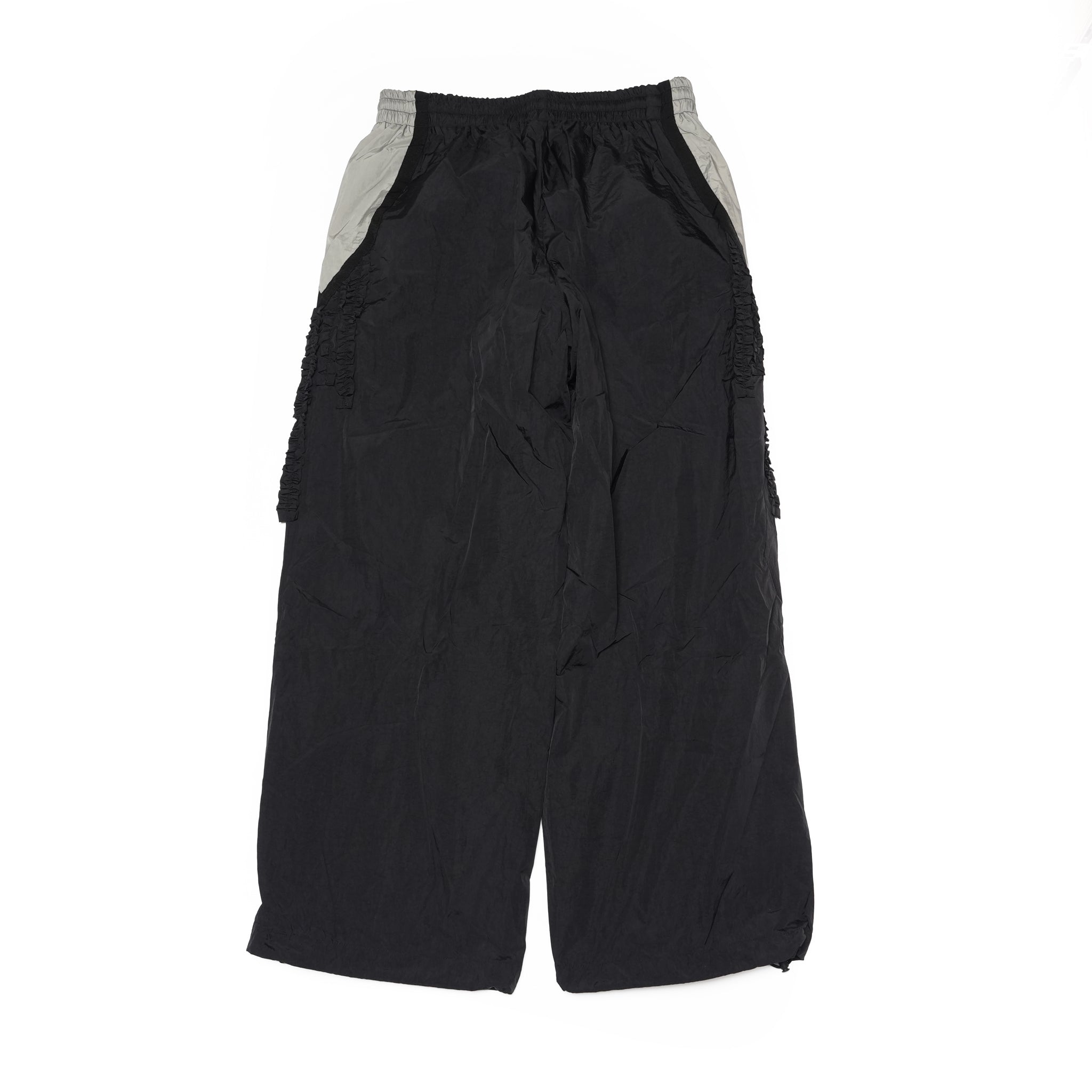 Nylon Ruffle pants – Black | NICK GEAR | 入荷予定アイテム