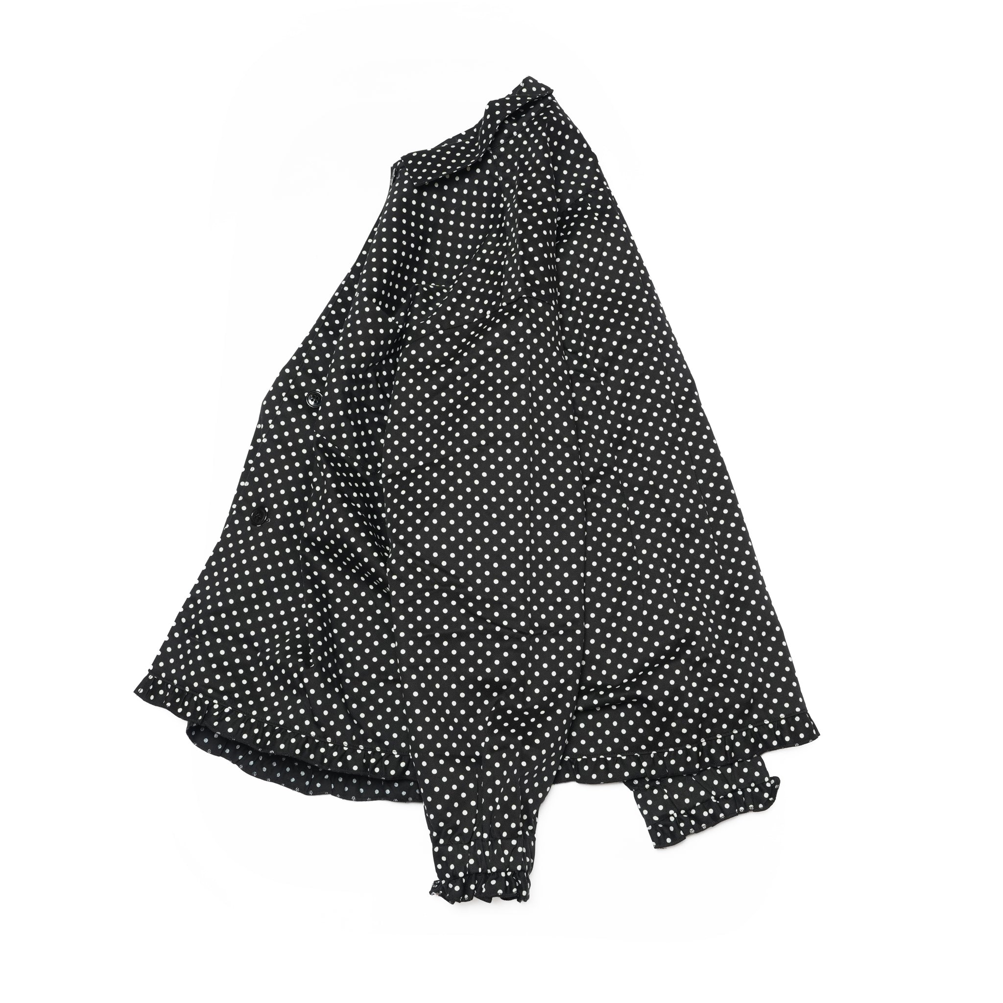 Dot Gather shirt – Black | NICK GEAR | 入荷予定アイテム
