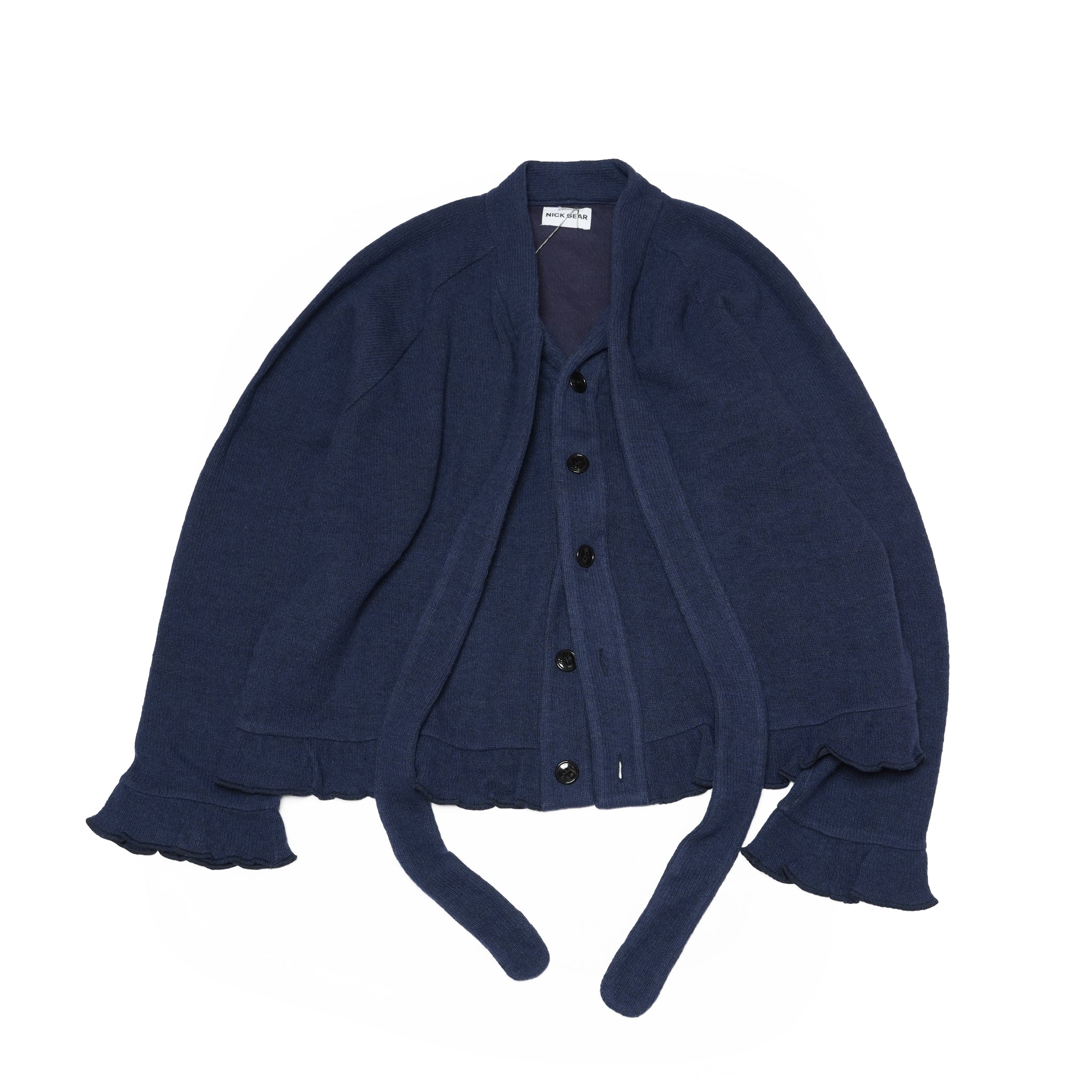 Bow tie cardigan – Navy | NICK GEAR | 入荷予定アイテム