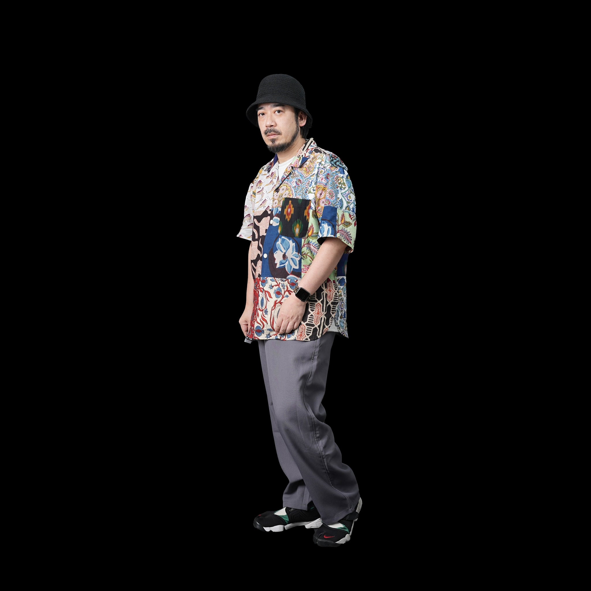 SMOKE TONE THE ONE DAY UNIFORM LIGHT P.P. TROUSERS | Color:Tiffany/Midnight/Charcoal | Size:M/L | 【SMOKE T ONE】【DG THE DRY GOODS】