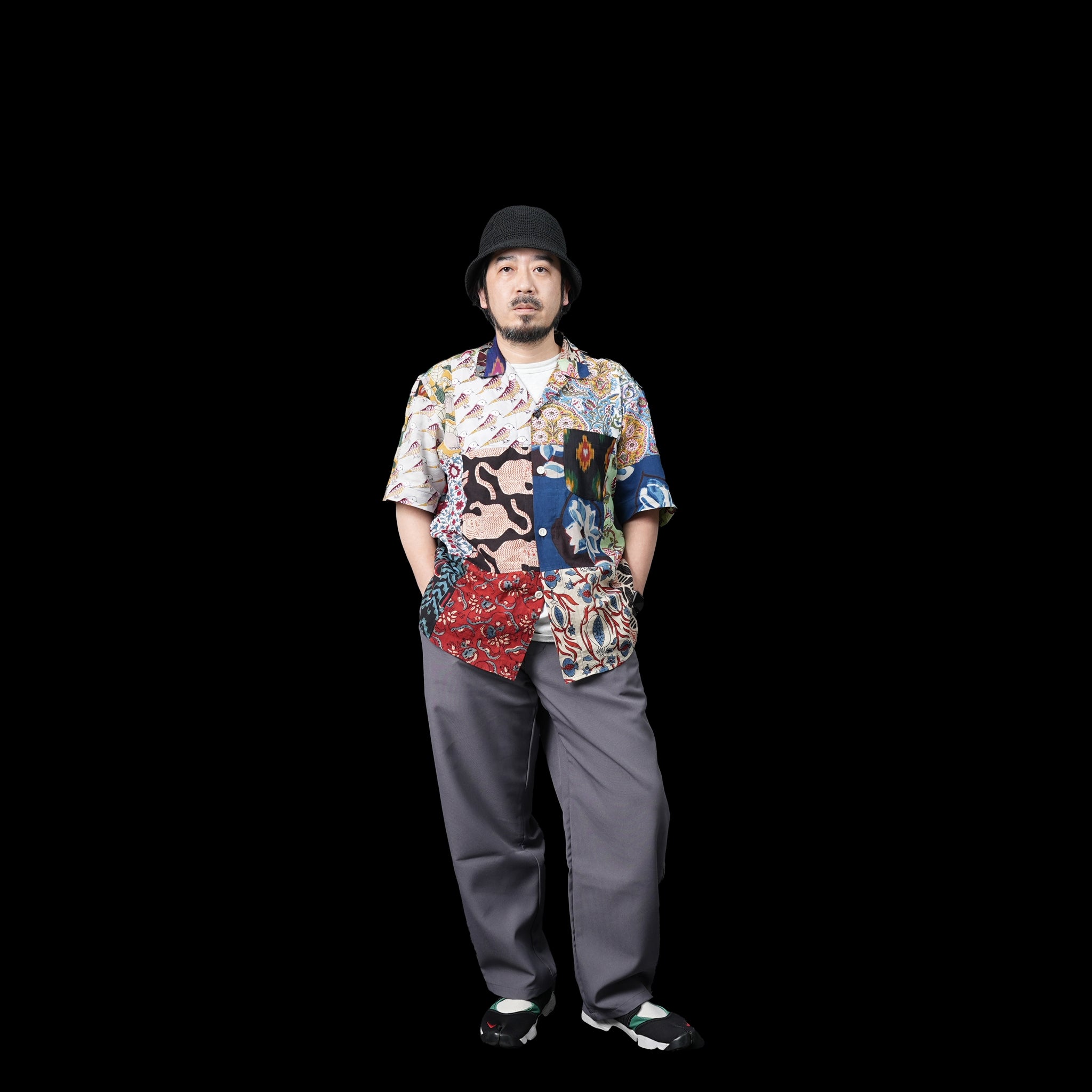 SMOKE TONE THE ONE DAY UNIFORM LIGHT P.P. TROUSERS | Color:Tiffany/Midnight/Charcoal | Size:M/L | 【SMOKE T ONE】【DG THE DRY GOODS】