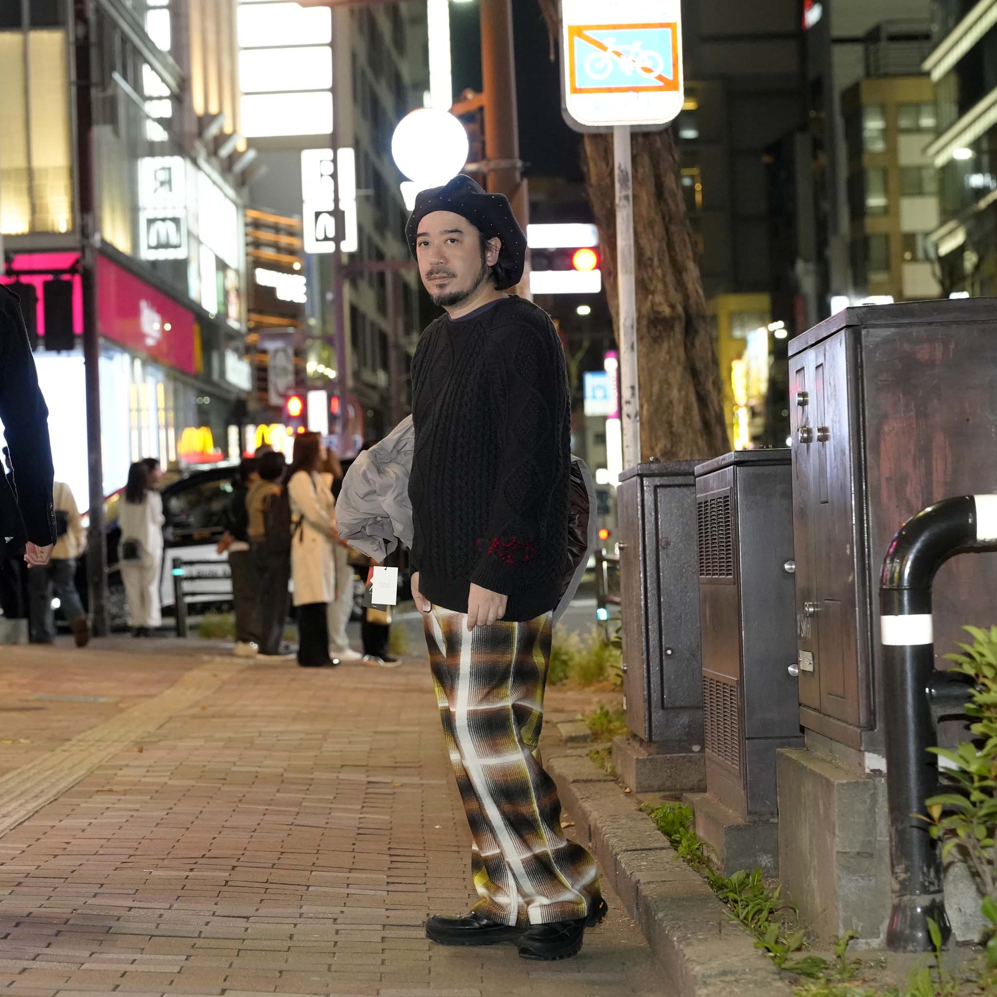 WASHED ALAN KNIT JUMPER | Color_Black | No_25-3-KT01【ORIGINAL JOHN_オリジナルジョン】