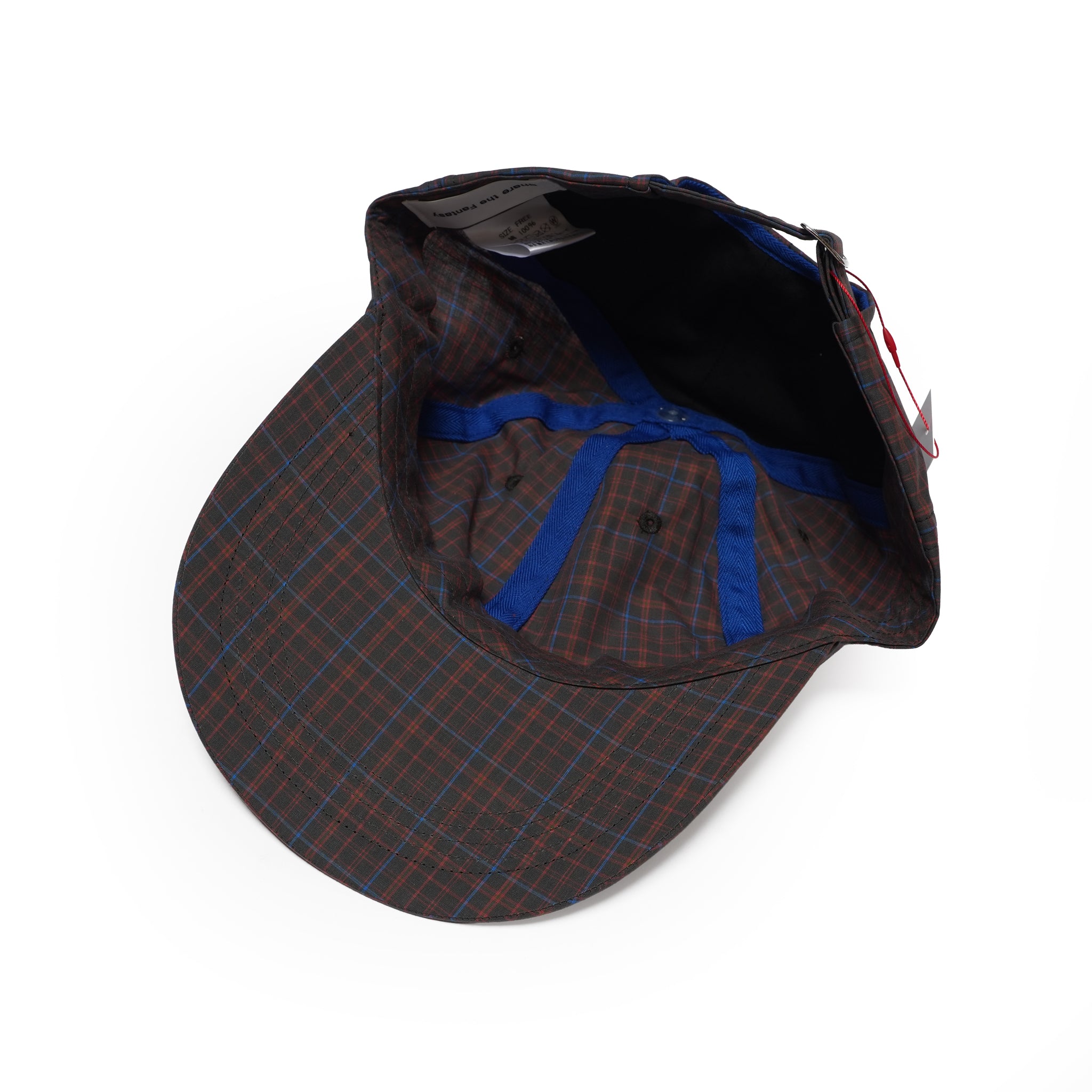 6 PANEL LONG BRIM CAP – Black(Check) | SHARE THE FANTASY