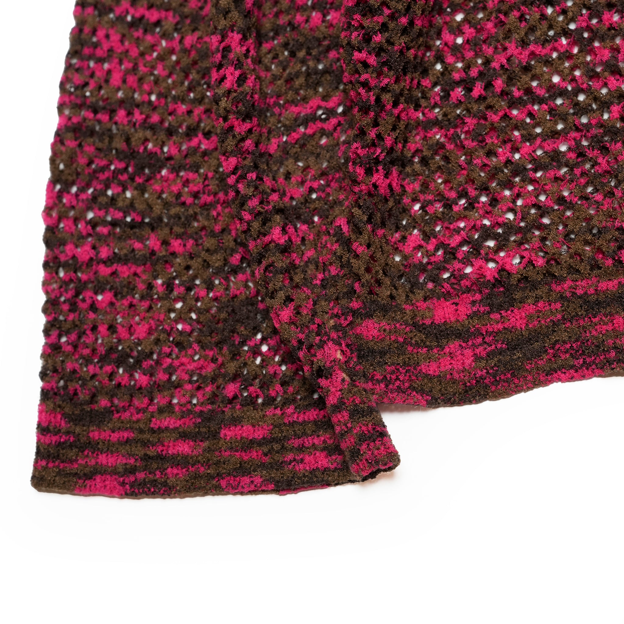 Crew Neck Loop Yarn Gradient Dyeing See-through LS Knit | Color:Pink【APHLOTUS_アプロタス】 | 217628_190_pink