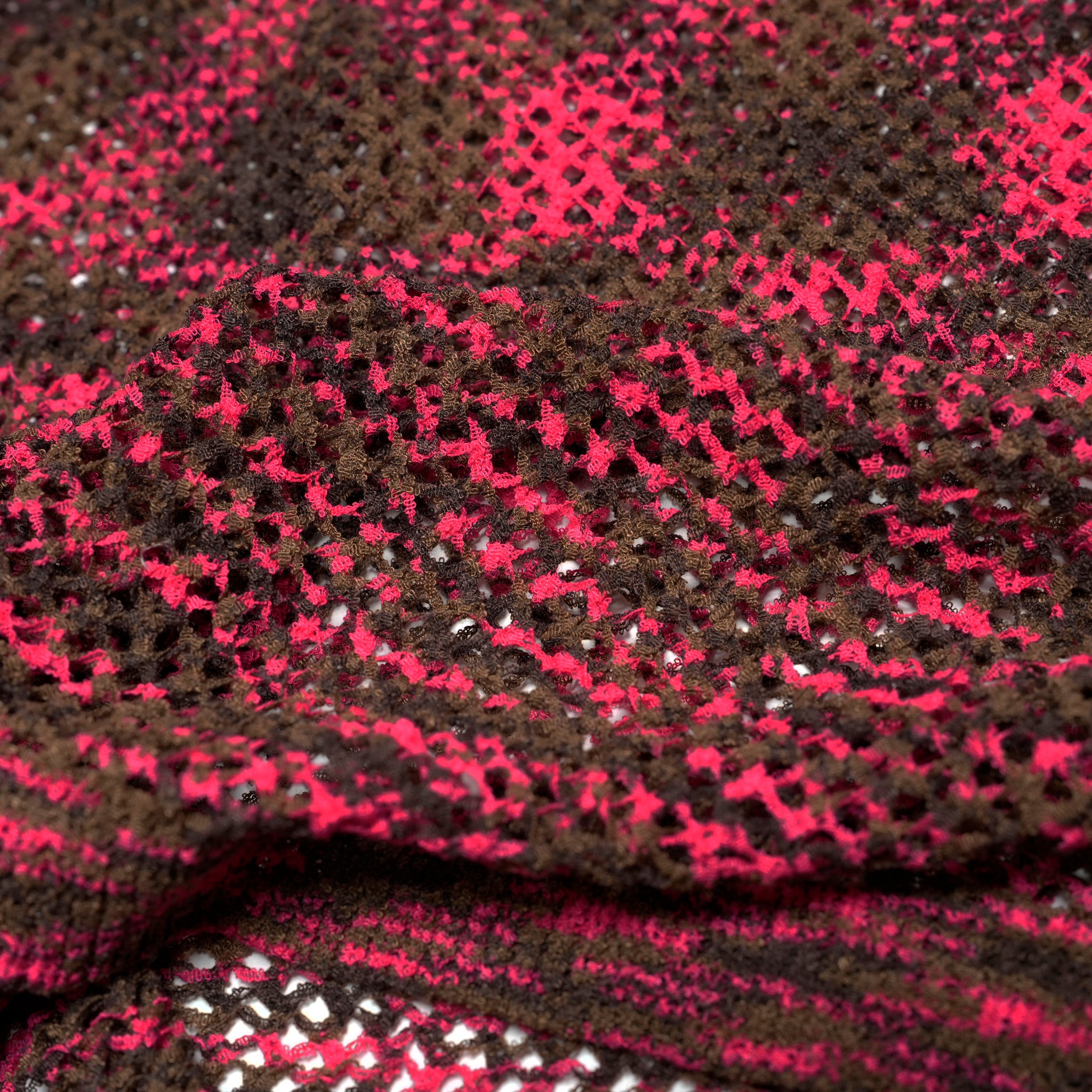 Crew Neck Loop Yarn Gradient Dyeing See-through LS Knit | Color:Pink【APHLOTUS_アプロタス】 | 217628_190_pink