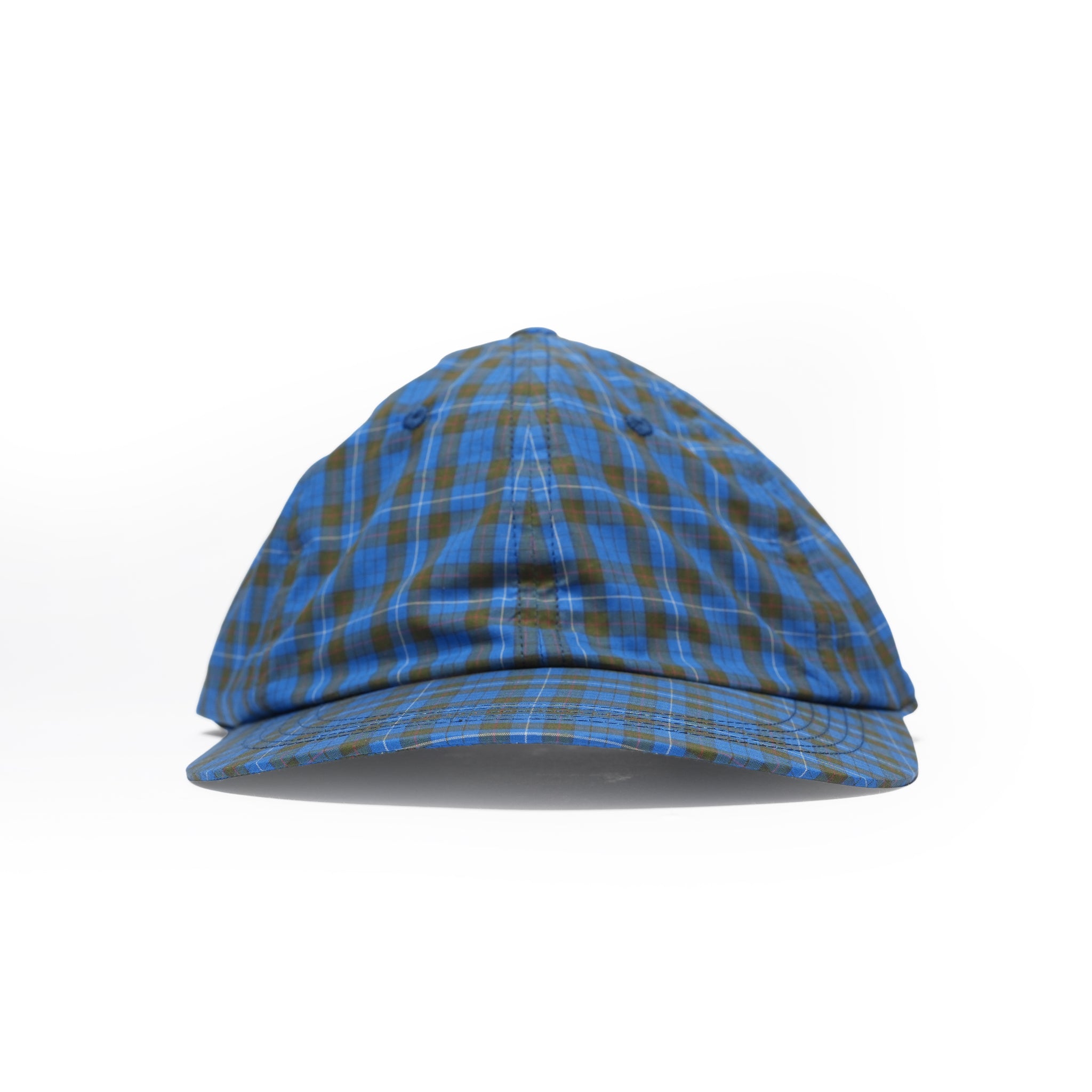 6 PANEL LONG BRIM CAP – Blue(Check) | SHARE THE FANTASY