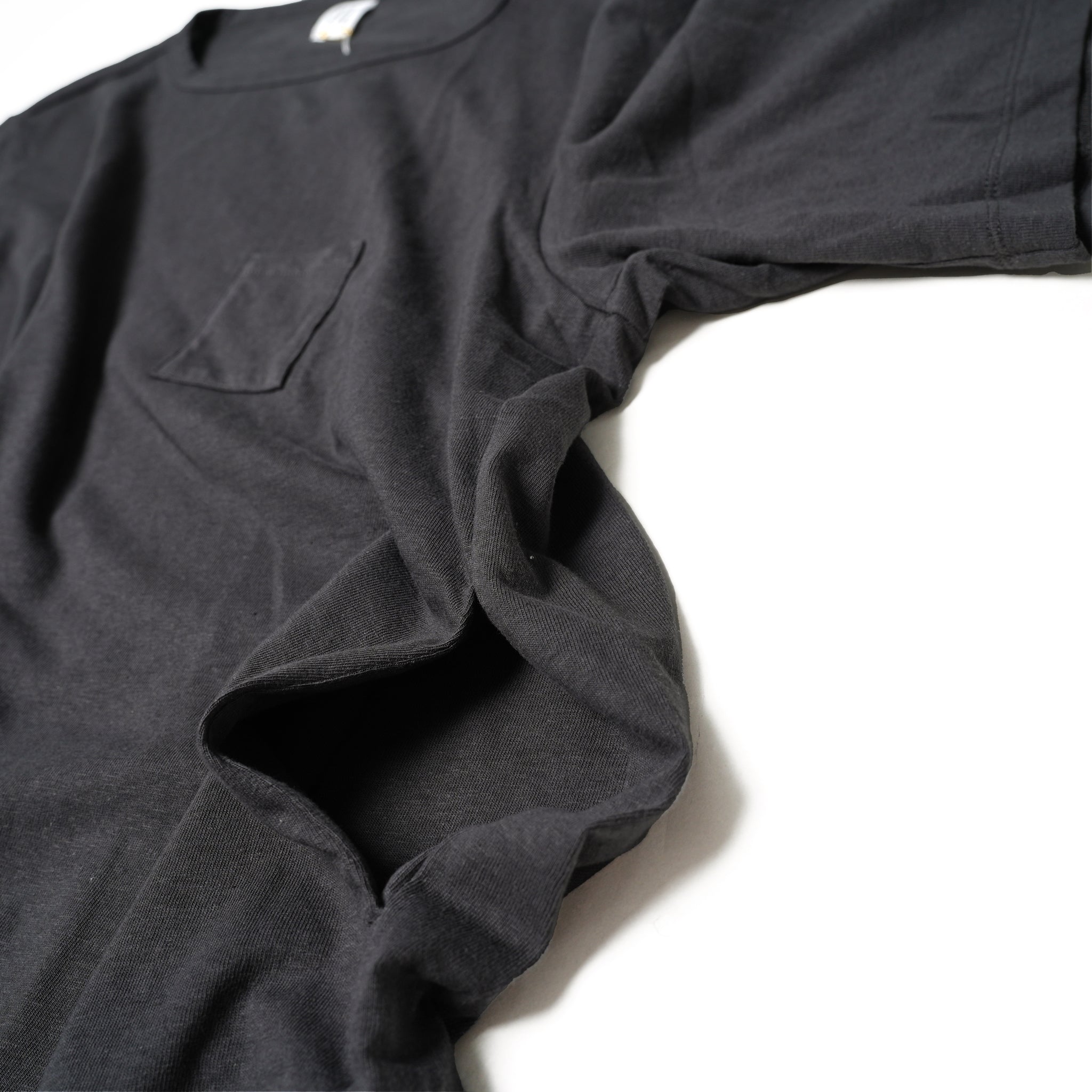 No:HUE-04 | Name:3 Pockets T-Shirt / Middle Length | Color:White/Black | Size:Free【Big P Product】【ネコポス選択可能】