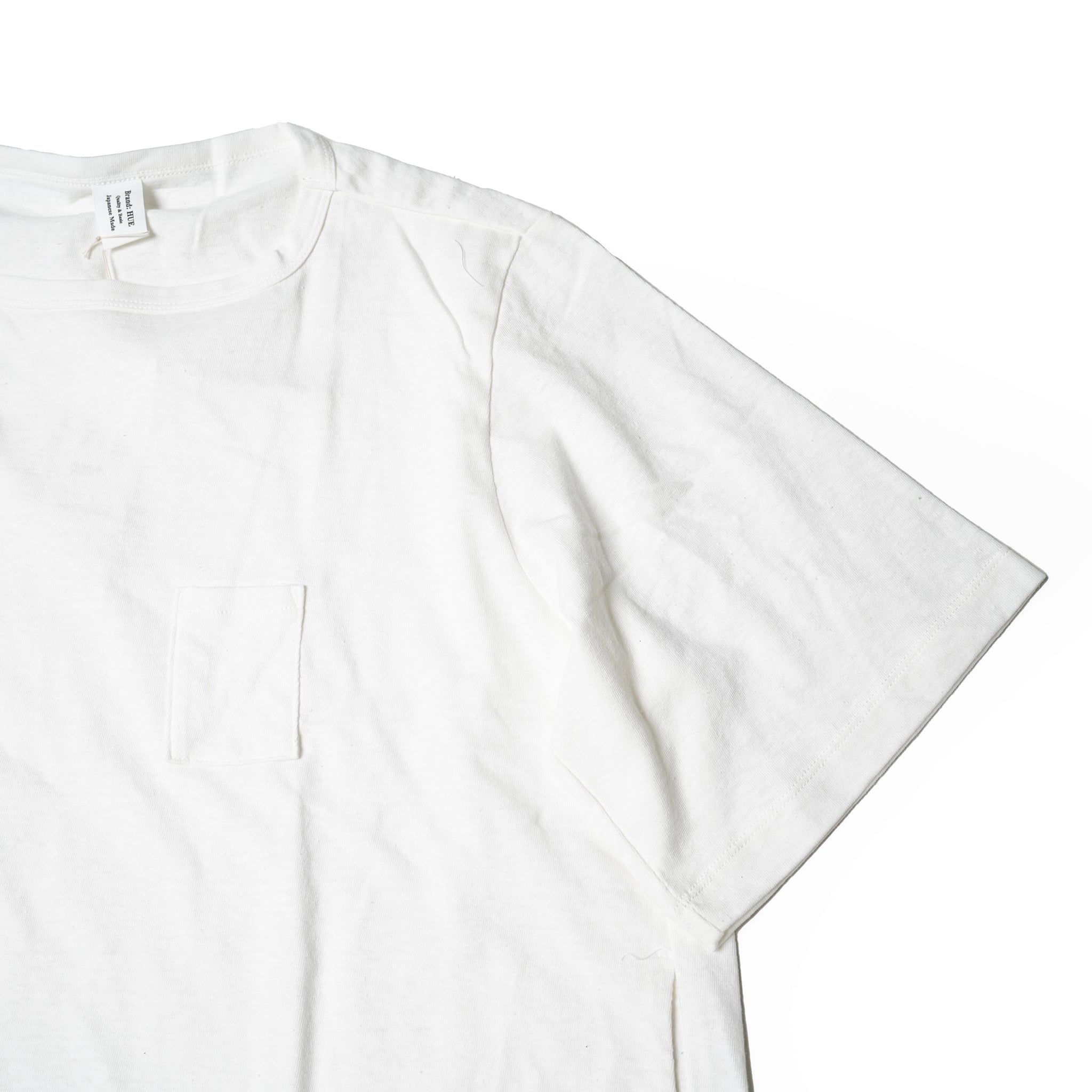 No:HUE-04 | Name:3 Pockets T-Shirt / Middle Length | Color:White/Black | Size:Free【Big P Product】【ネコポス選択可能】