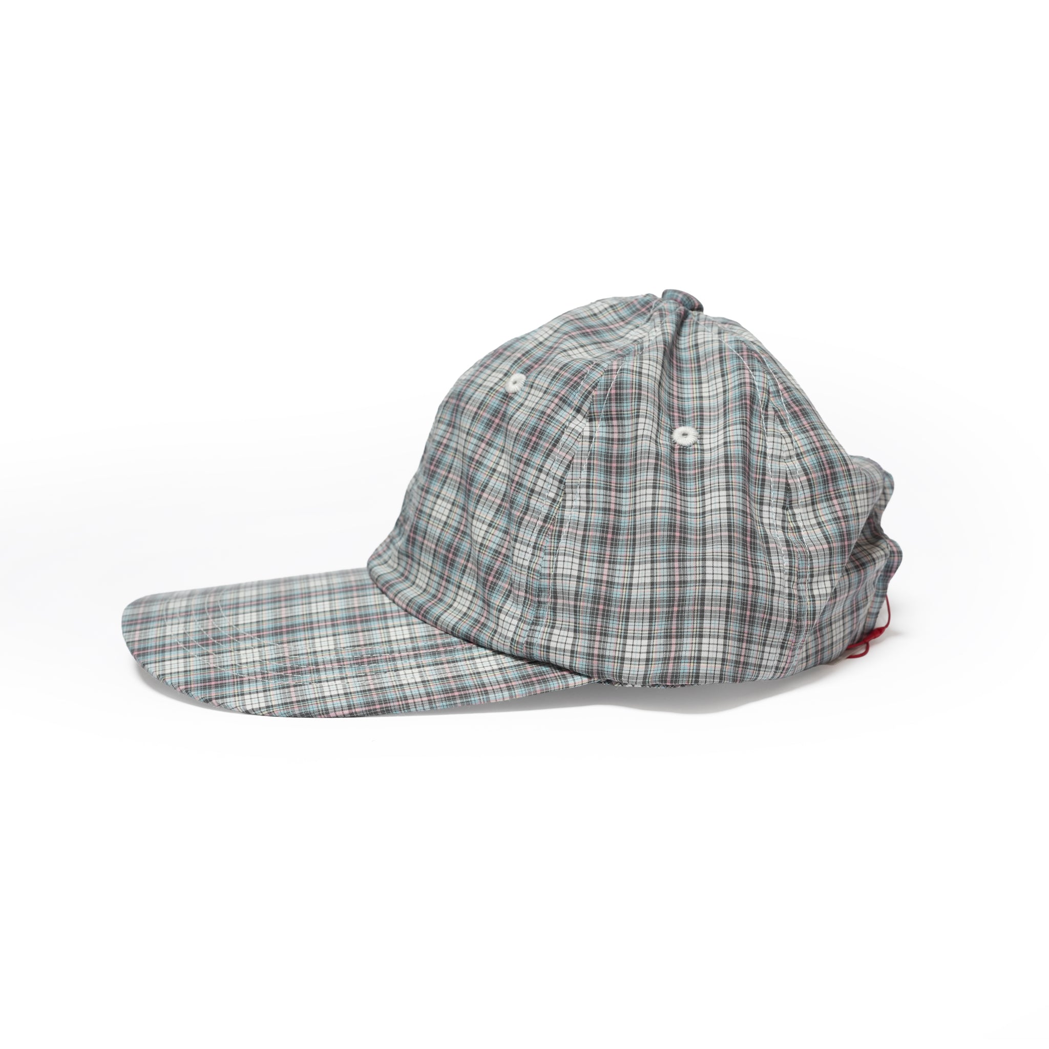 6 PANEL LONG BRIM CAP – White(Check) | SHARE THE FANTASY