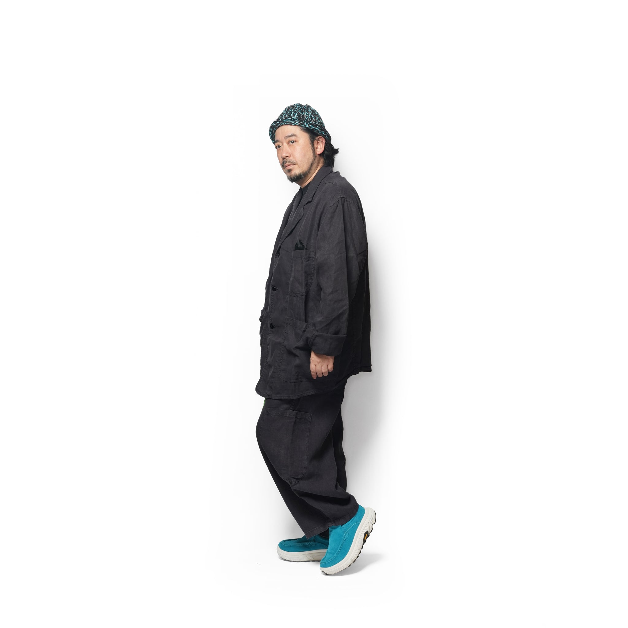 F.D.A. Black Sesame Linen Chef Pant | Meals Clothing