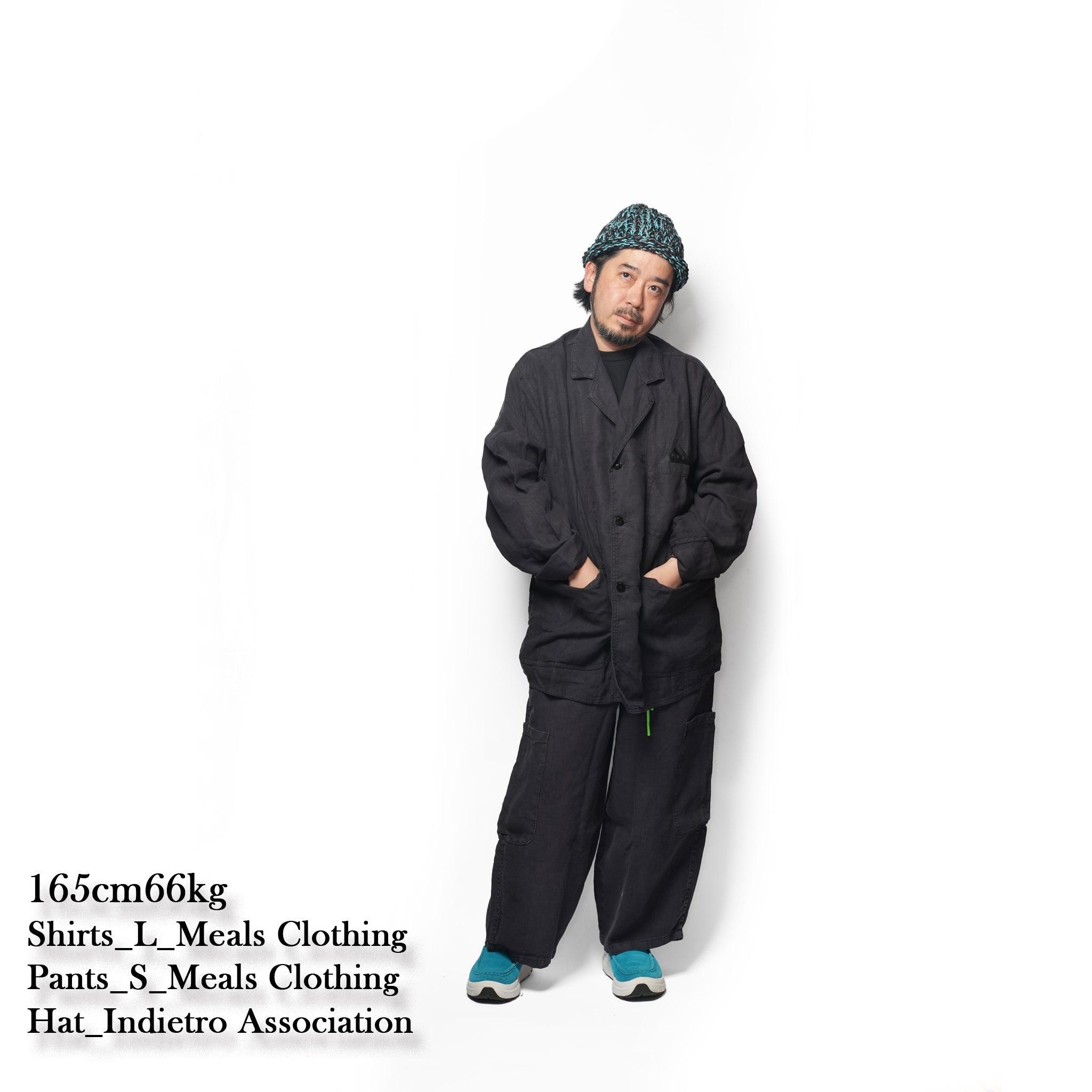F.D.A. Black Sesame Linen Chef Pant | Meals Clothing
