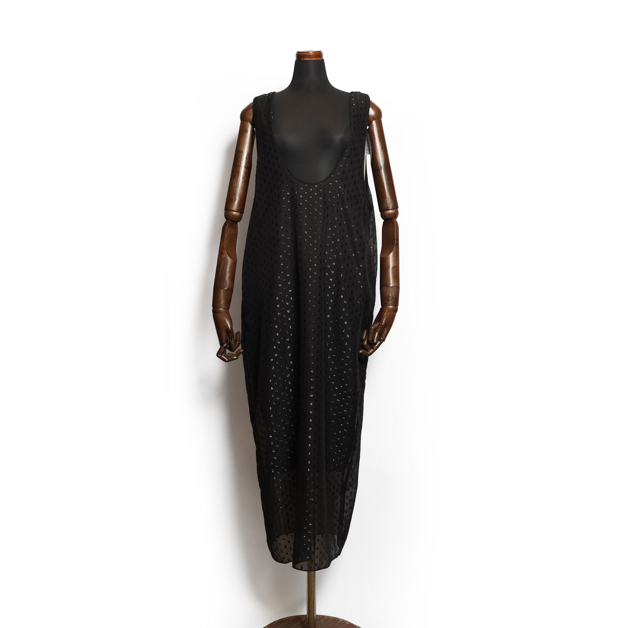 u neck cocoon dress – Blackdot | WHT26HOP4079_Blackdot | WHYTO