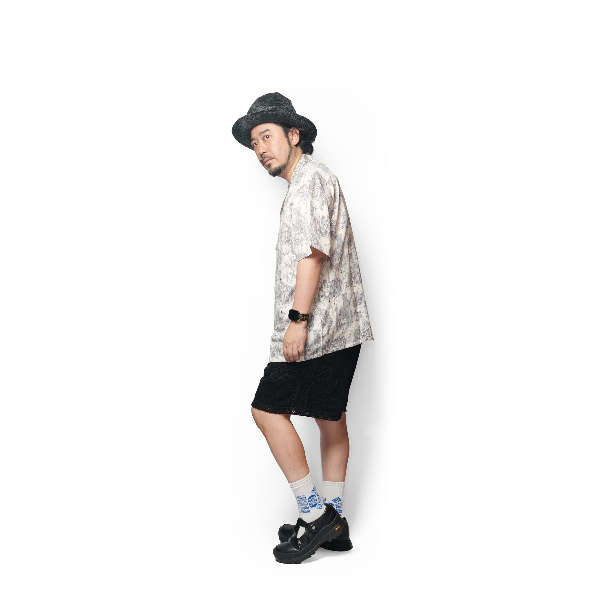 (A)crypsis® Medieval Flora Mesh Series Shorts - Black | (A)CRYPSIS®