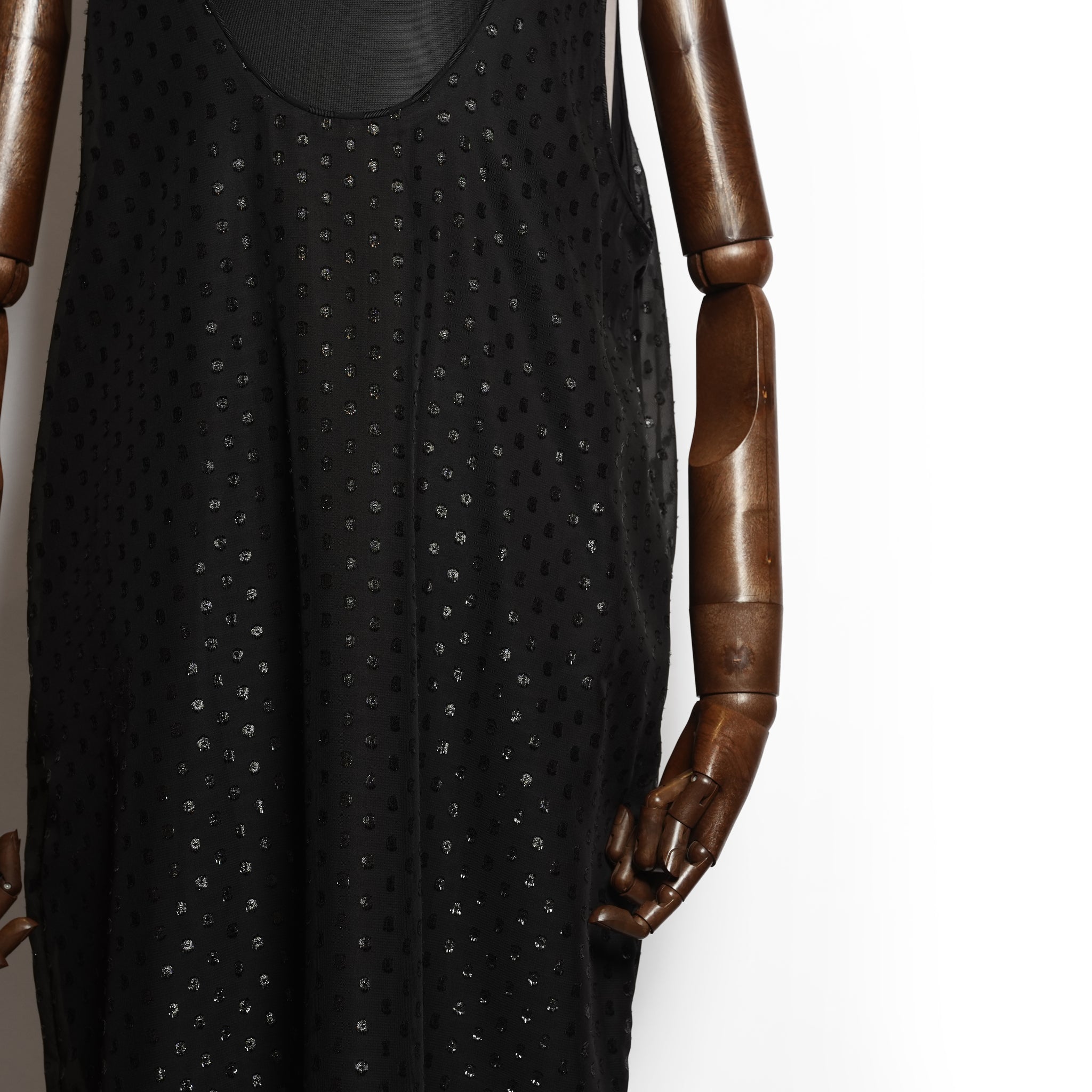 u neck cocoon dress – Blackdot | WHT26HOP4079_Blackdot | WHYTO