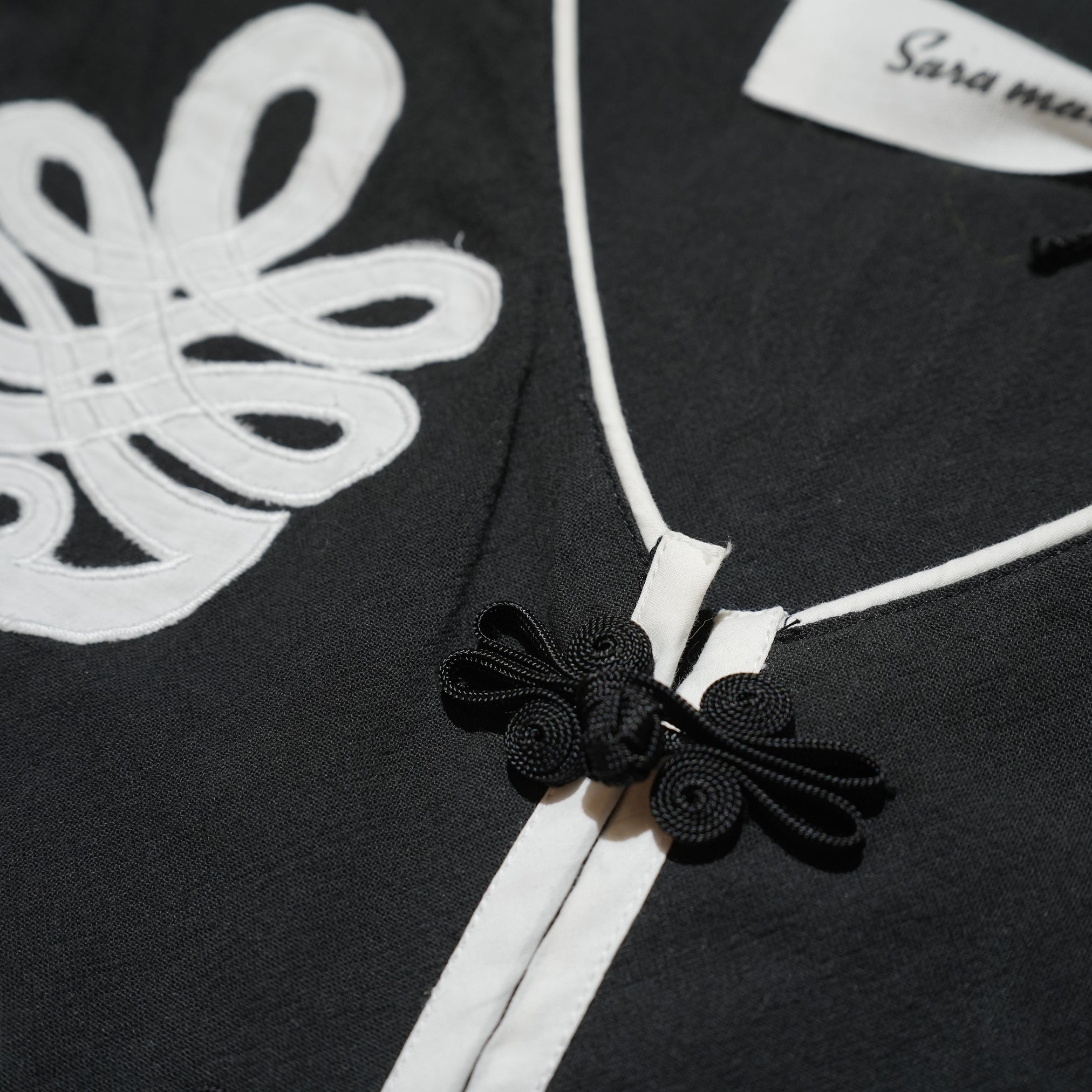 KAZAKHSTAN PATCHWORK EMB VEST – Black | SARAMALLIKA