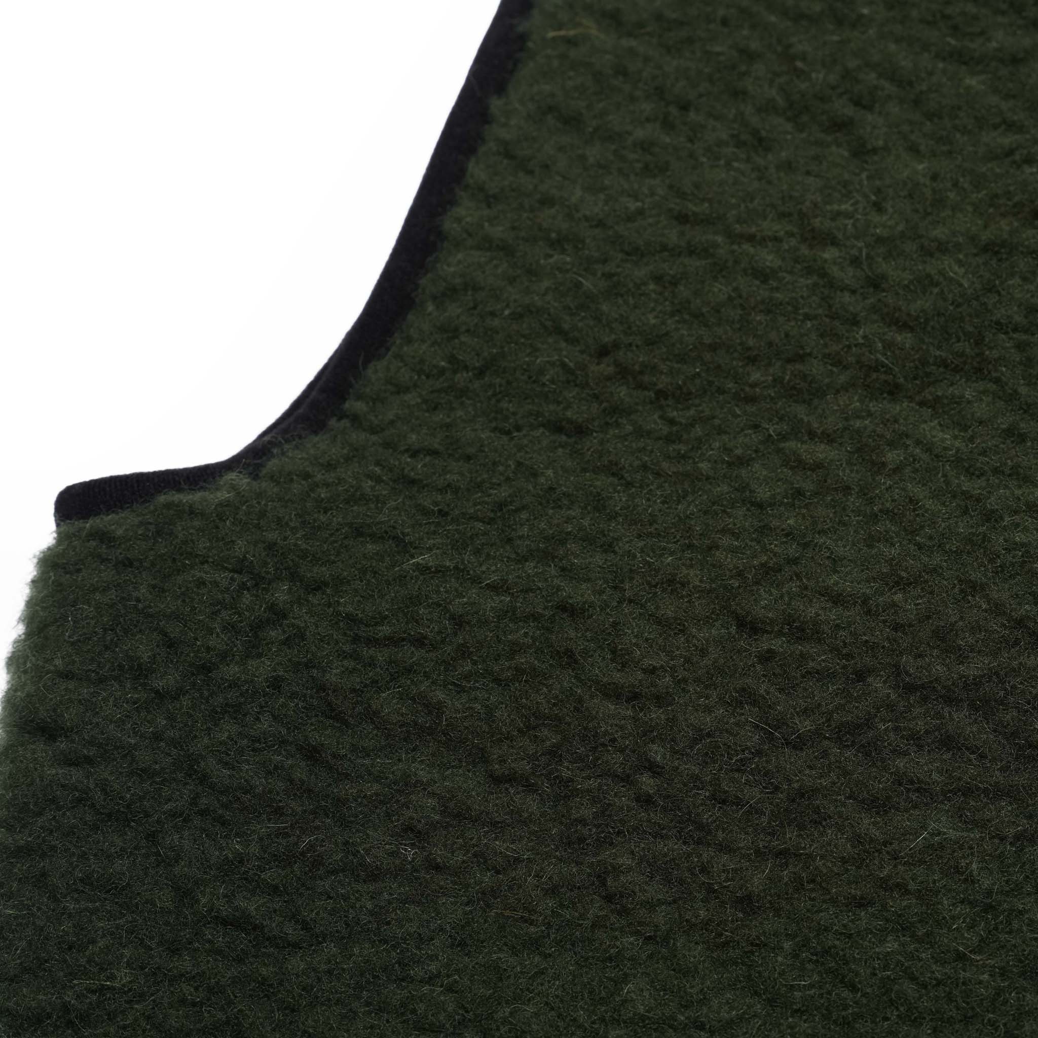 V neck Zip Vest | Color_Natural / Dark Green | No_1860V【COLDBREAKER】