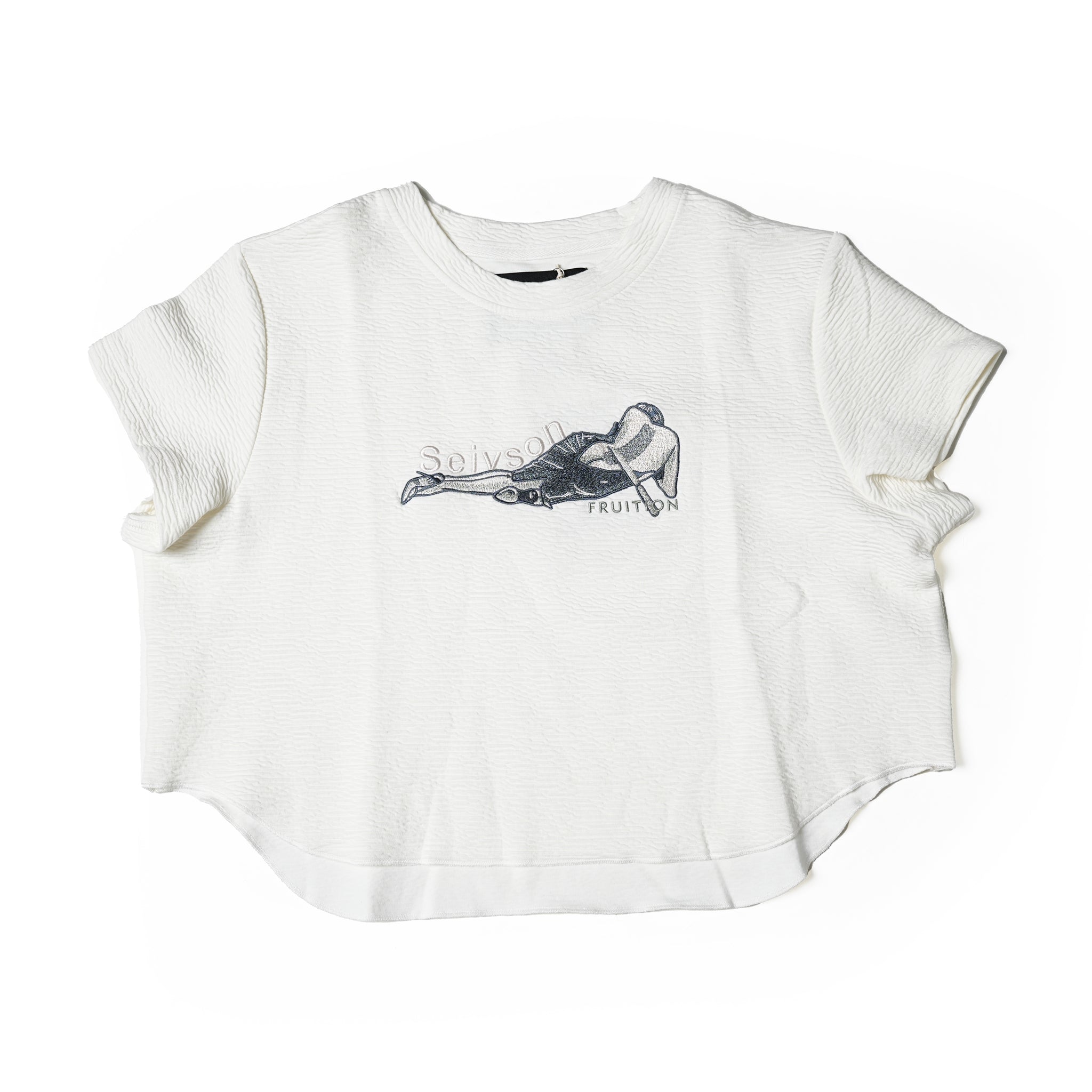 No:Seivson tee | Name:Seivson x FRUITION "Hand Embroidered Goddess of Harvest Demeter T-SHIRT" White【SEIVSON_セイブソン】