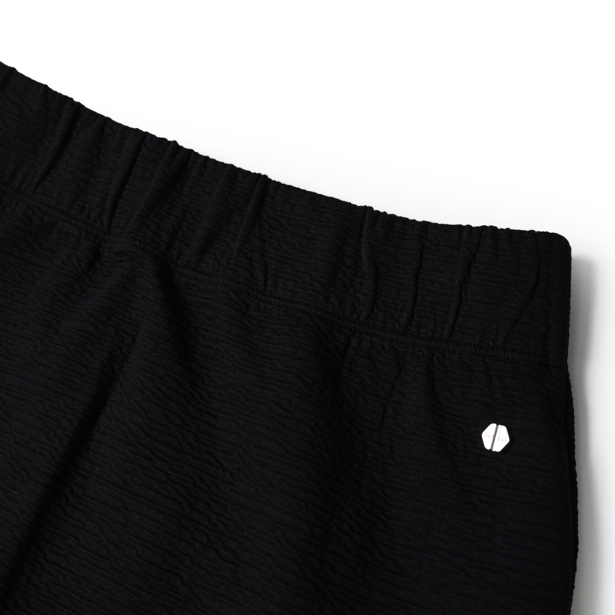 No:Seivson Skirt | Name:Seivson x FRUITION "Fruit Leather Textured Wrinkle-Free Fabric Screw Slit Long Dress" Black【SEIVSON_セイブソン】