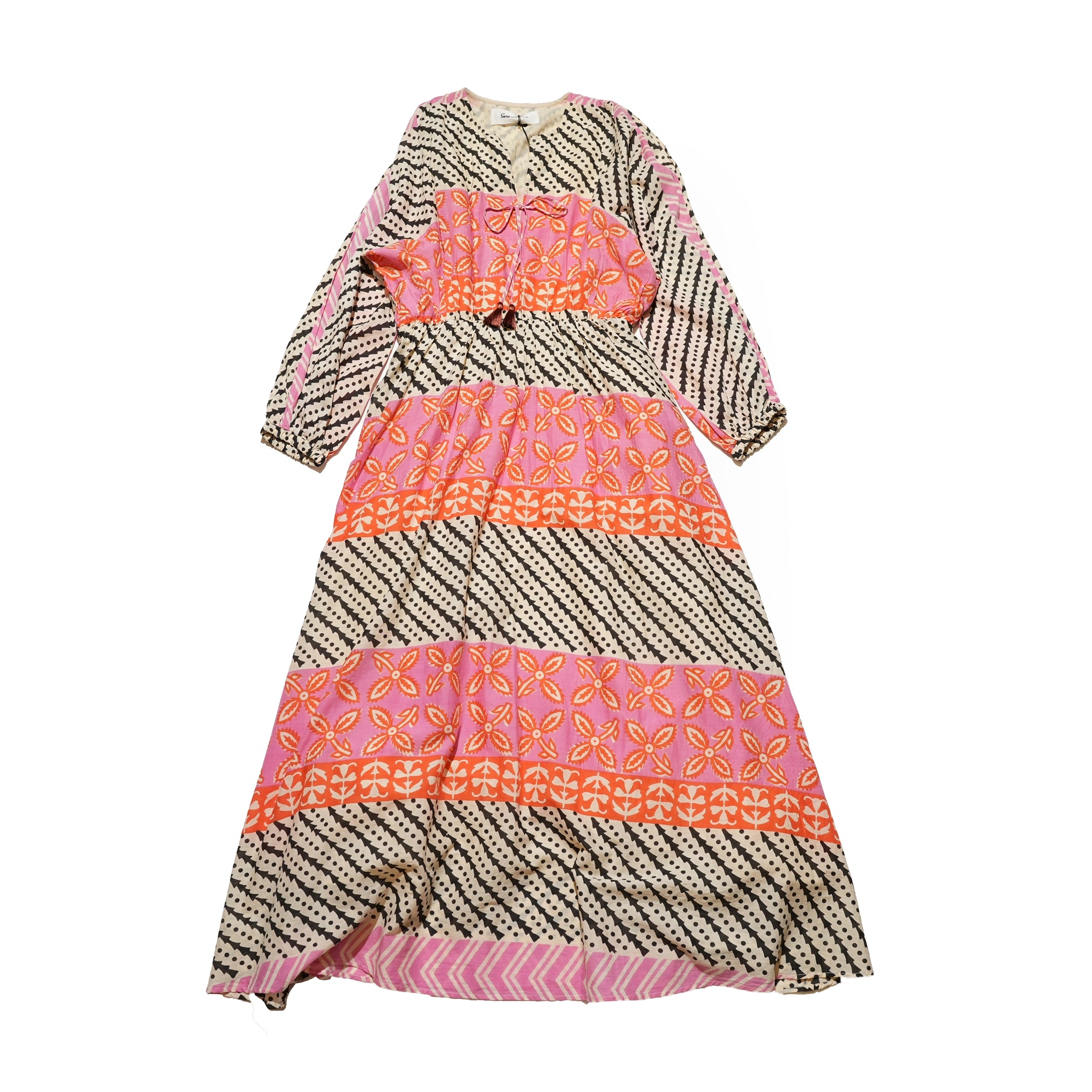 MURAL PRINT LSV DRESS – Pink | SARAMALLIKA